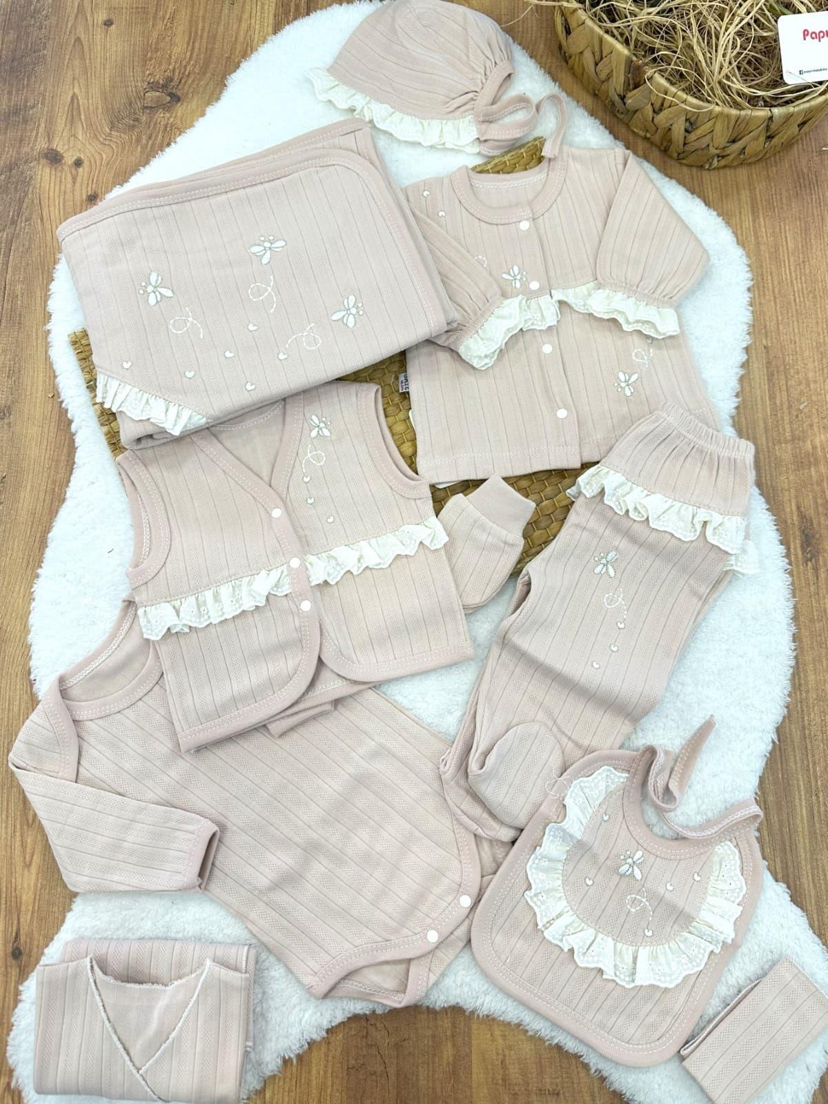 Kız Bebek Hastane Çıkışı & Zıbın Set