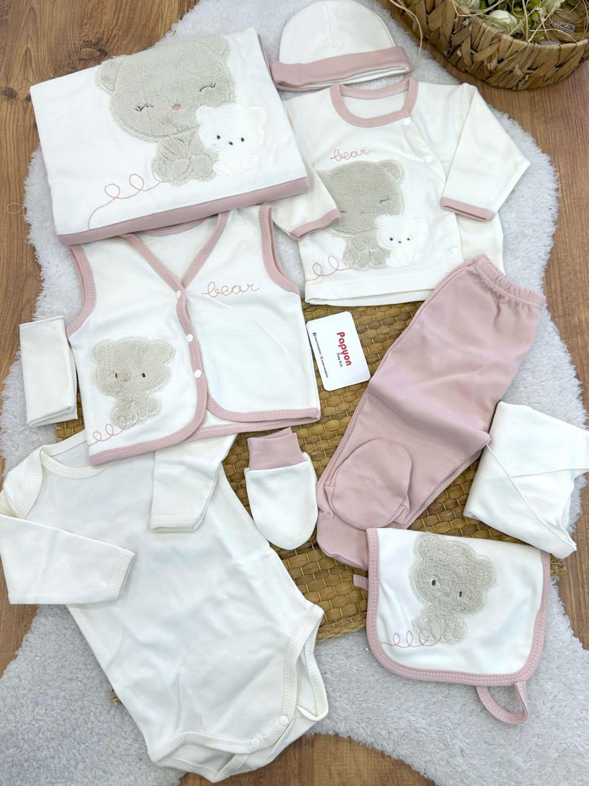 Kız Bebek Hastane Çıkışı & Zıbın Set