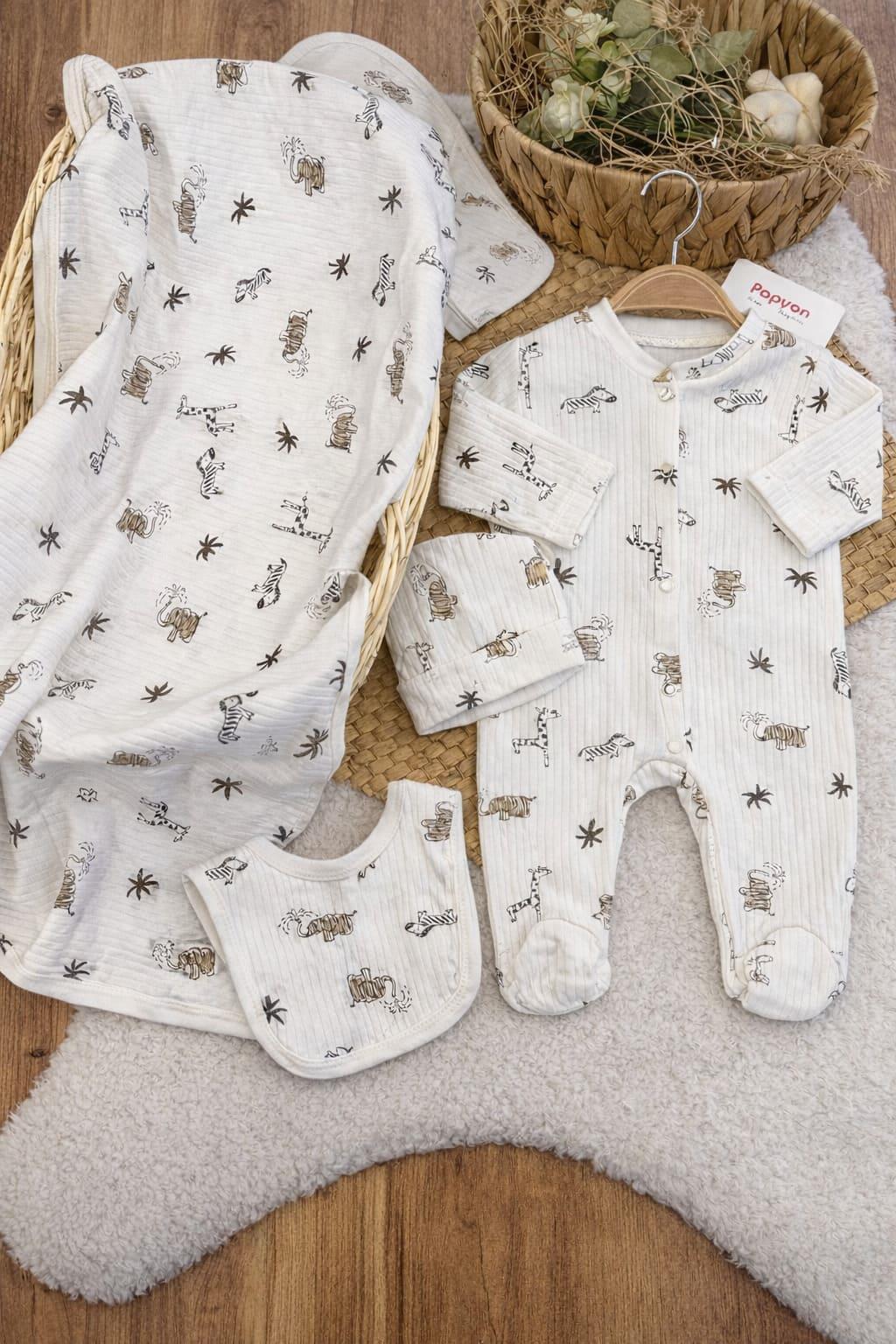 Erkek Bebek Hastane Çıkışı & Zıbın Set