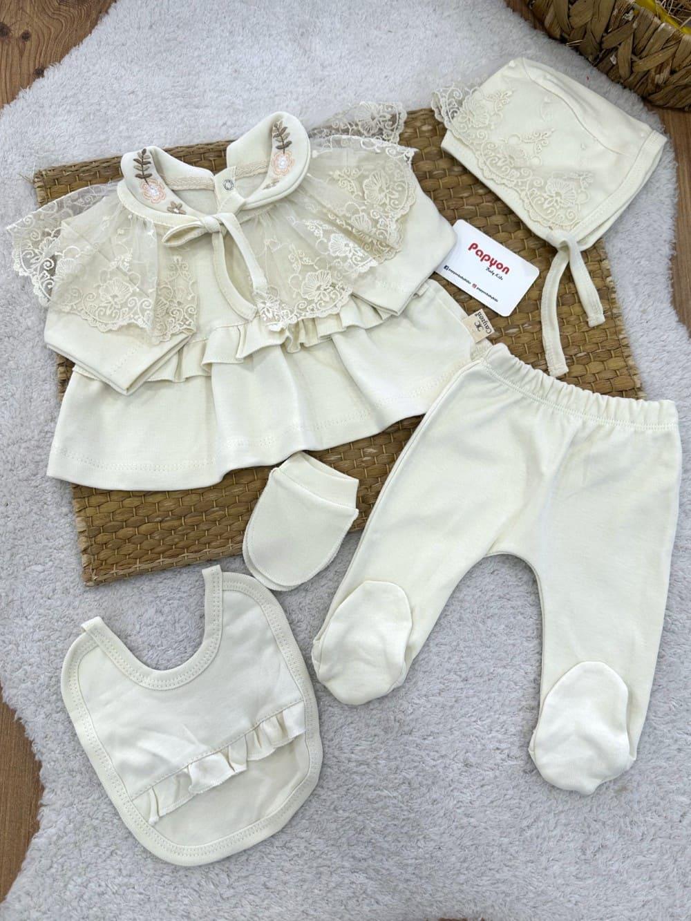 Kız Bebek Hastane Çıkışı & Zıbın Set