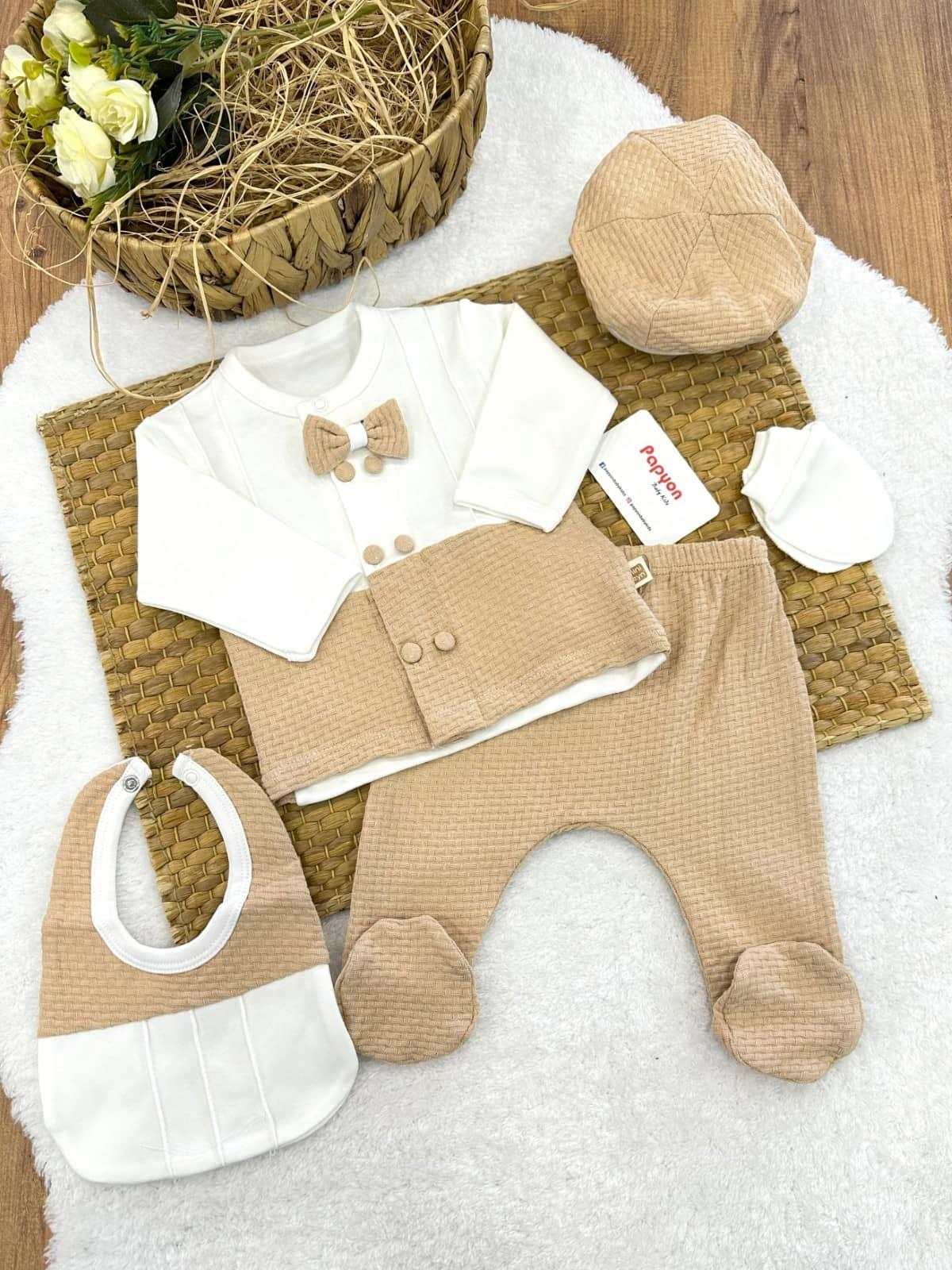 Erkek Bebek Hastane Çıkışı & Zıbın Set