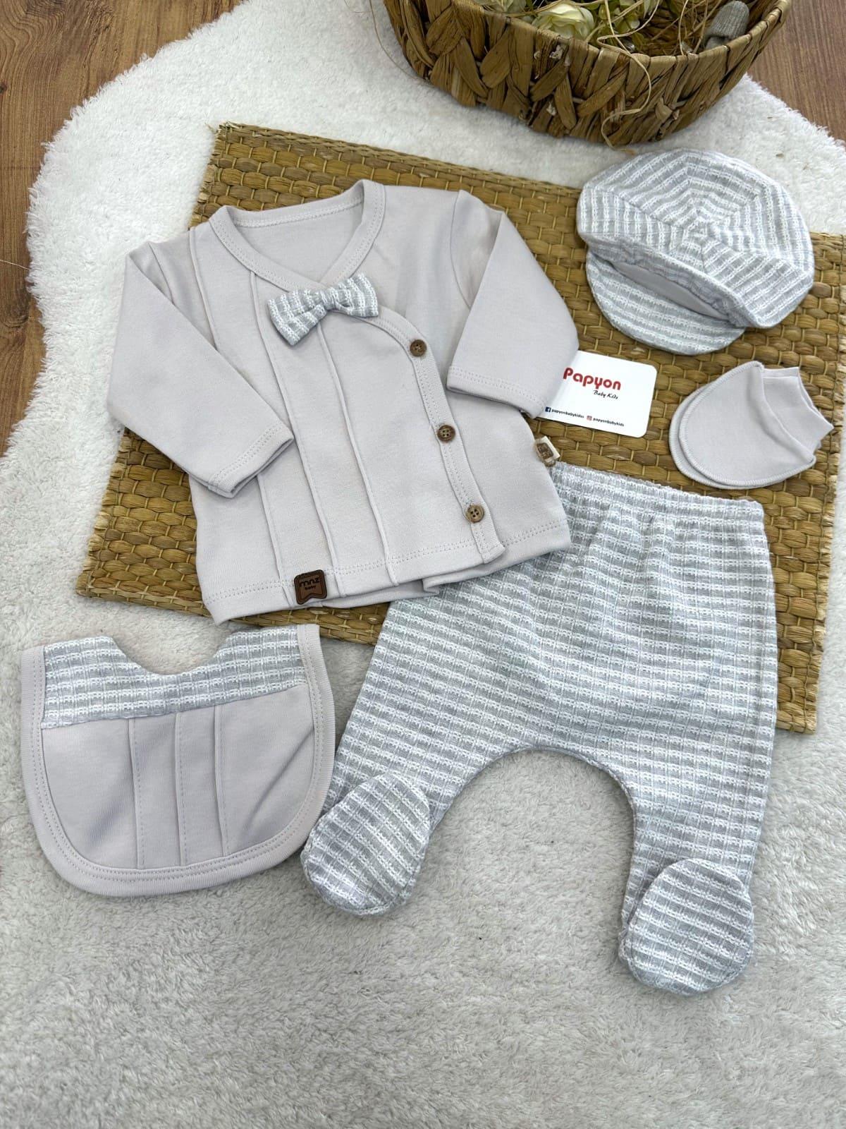 Erkek Bebek Hastane Çıkışı & Zıbın Set