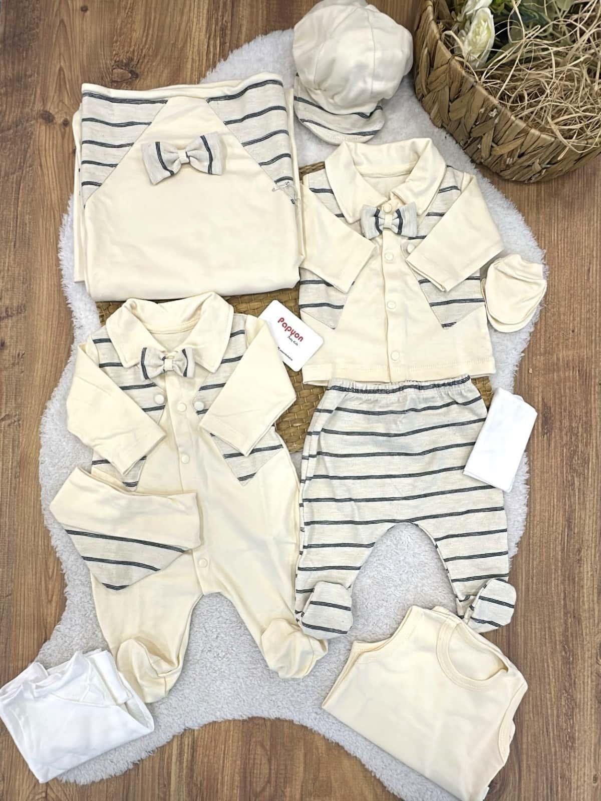 Erkek Bebek Hastane Çıkışı & Zıbın Set