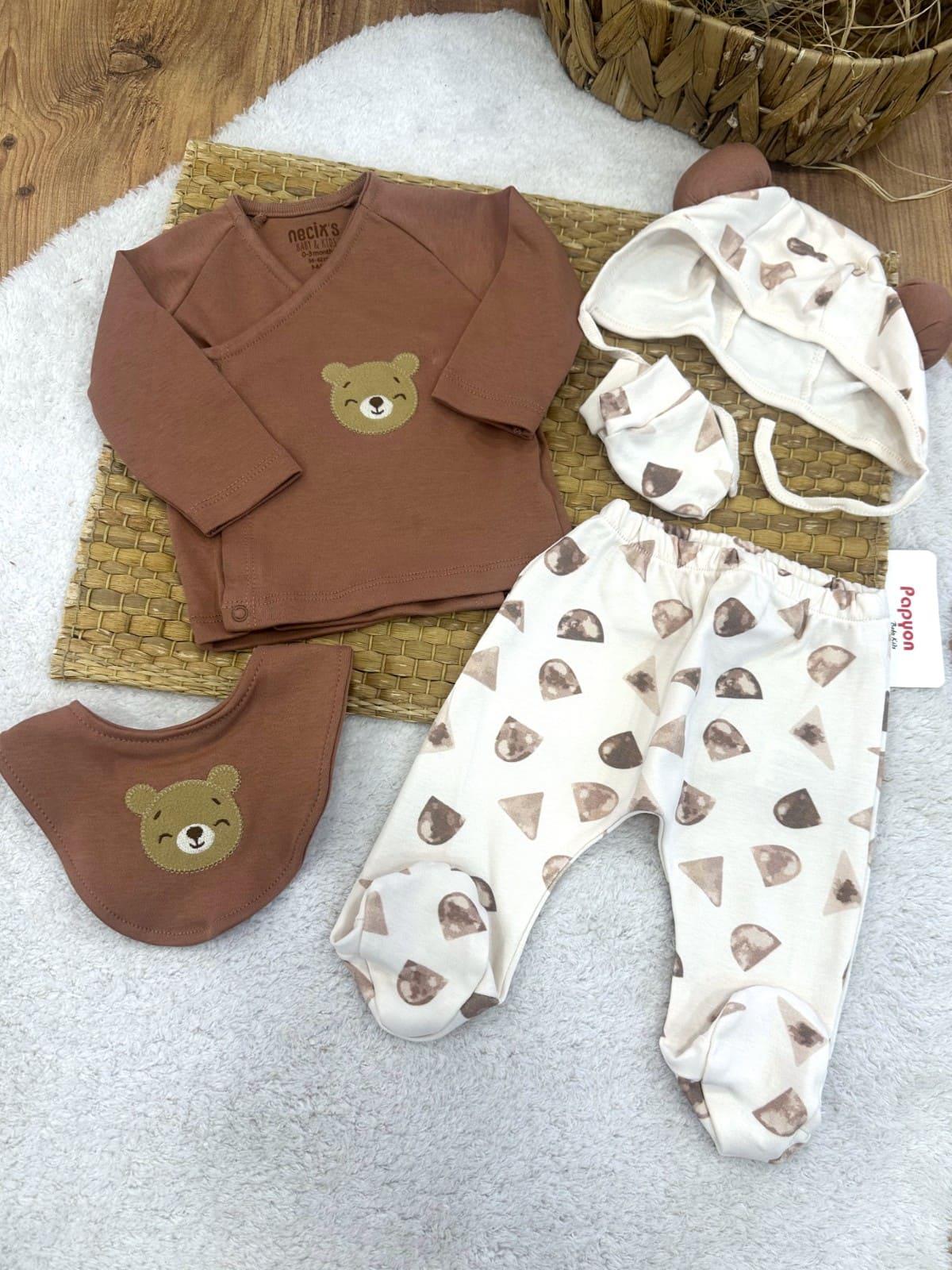 Erkek Bebek Hastane Çıkışı & Zıbın Set