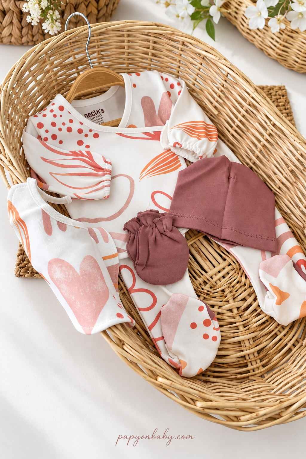 Kız Bebek Hastane Çıkışı & Zıbın Set