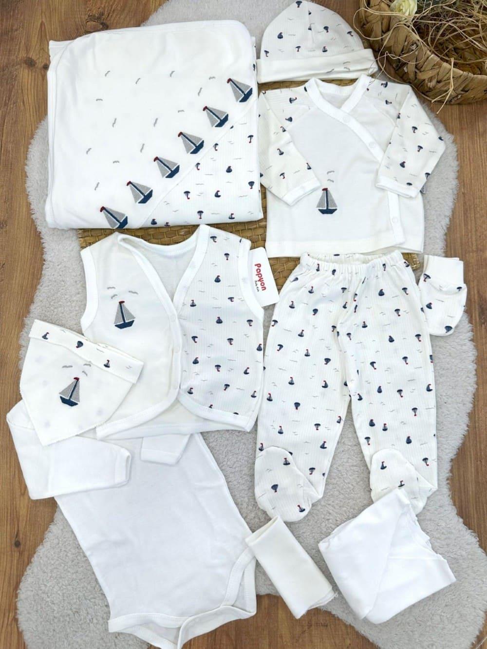 Erkek Bebek Hastane Çıkışı & Zıbın Set