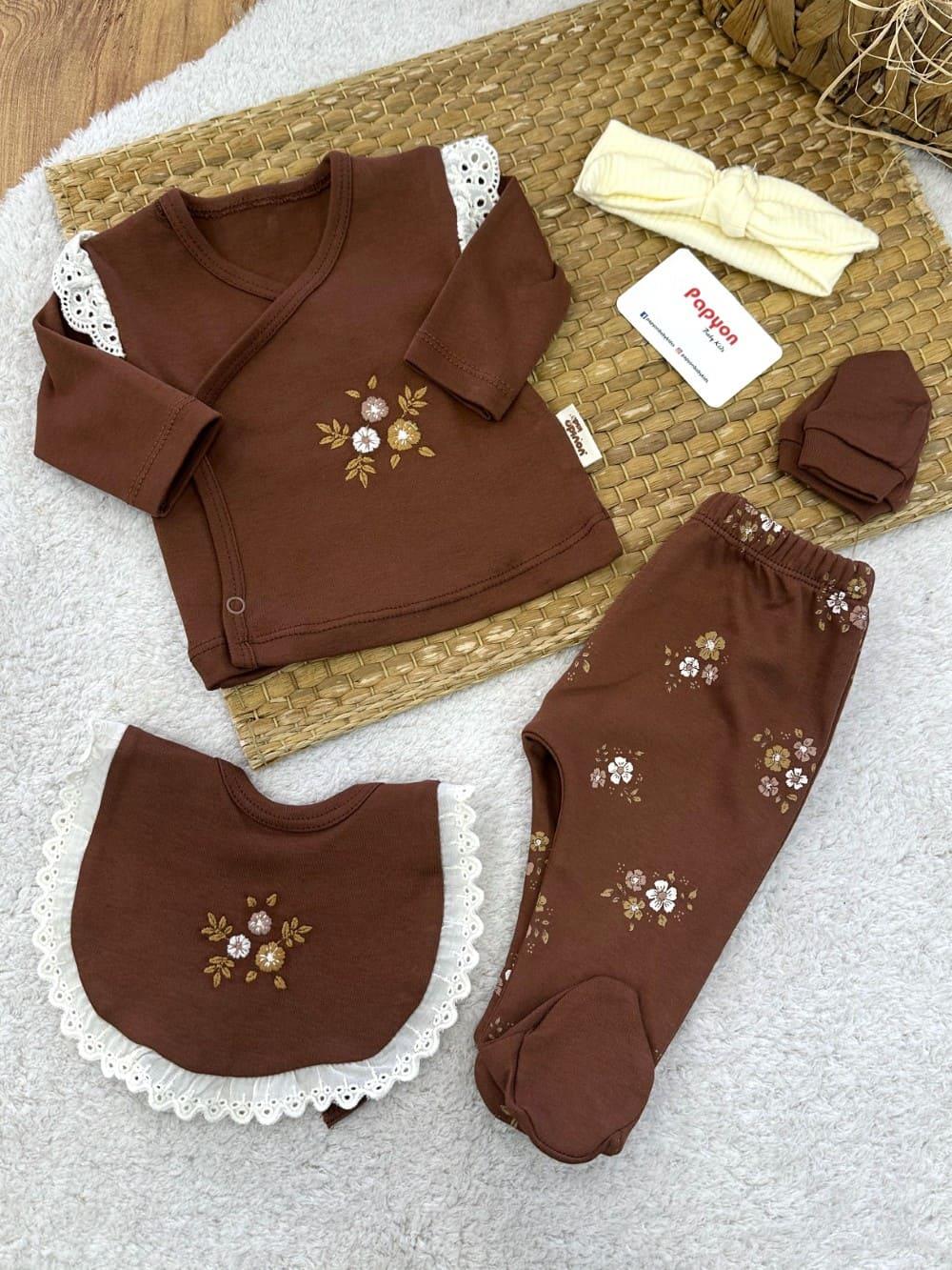 Kız Bebek Hastane Çıkışı & Zıbın Set