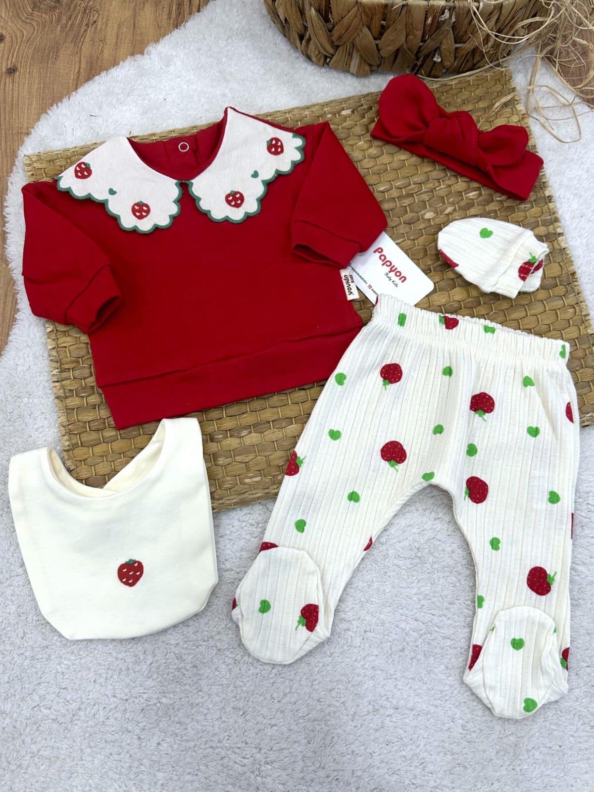 Kız Bebek Hastane Çıkışı & Zıbın Set