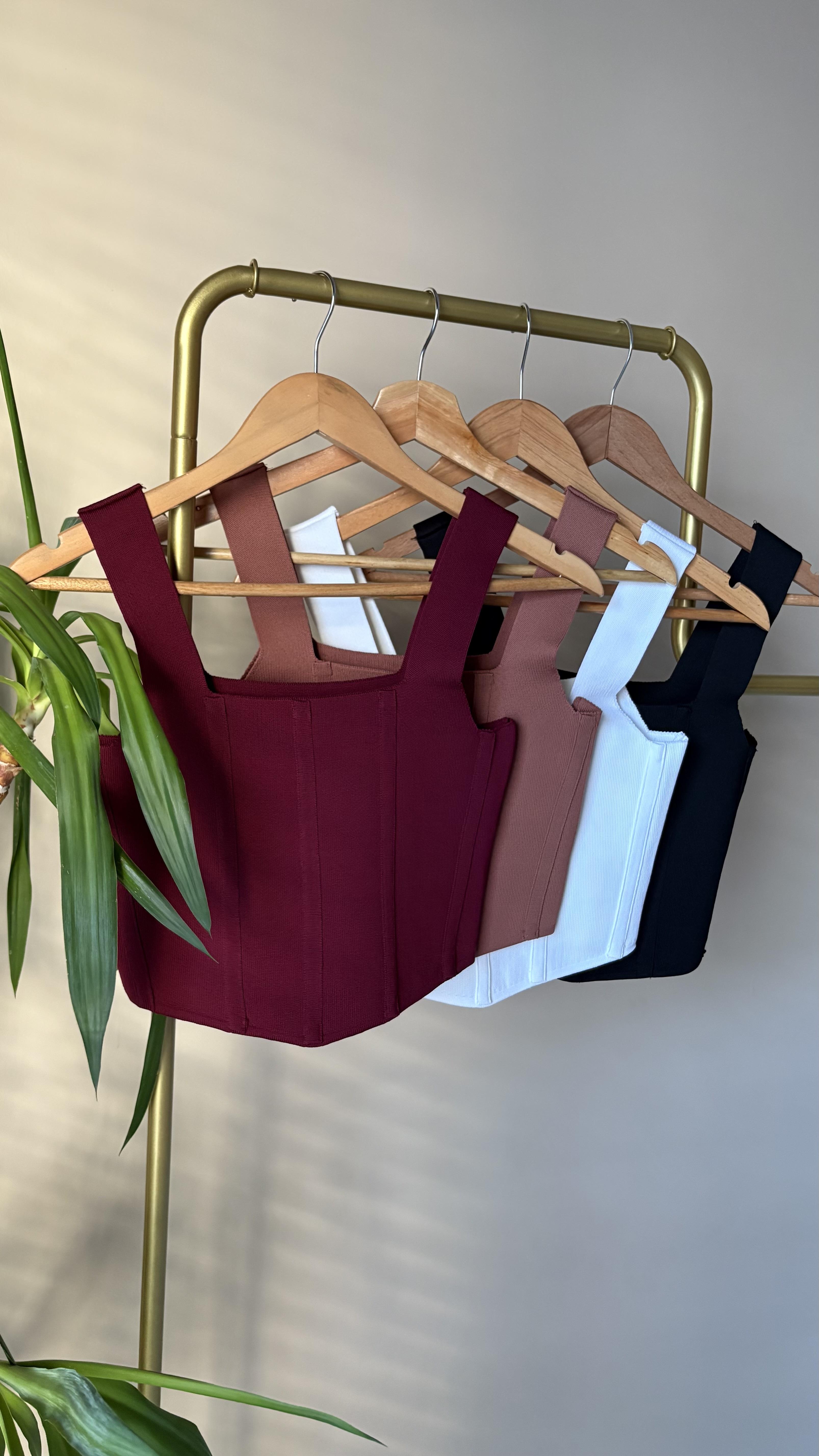 Askılı triko croptop