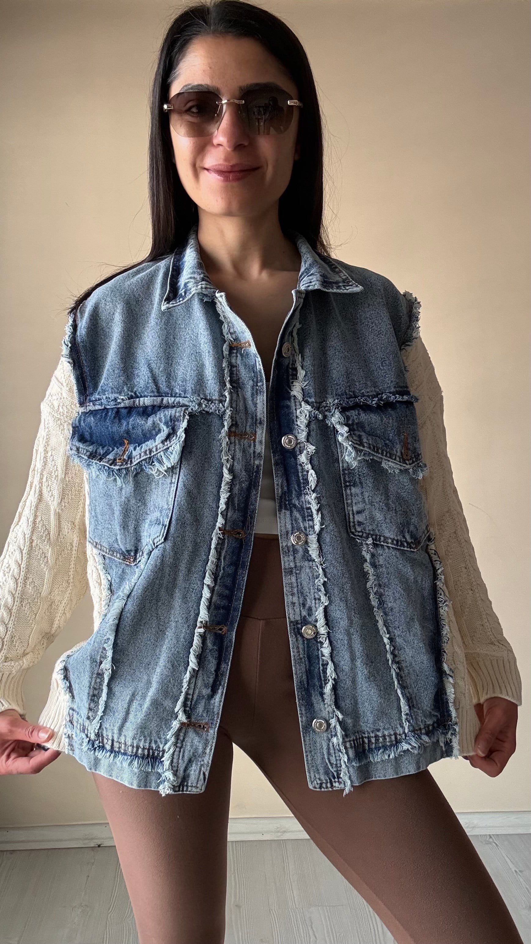 Jean & Triko Tasarım Jean Ceket