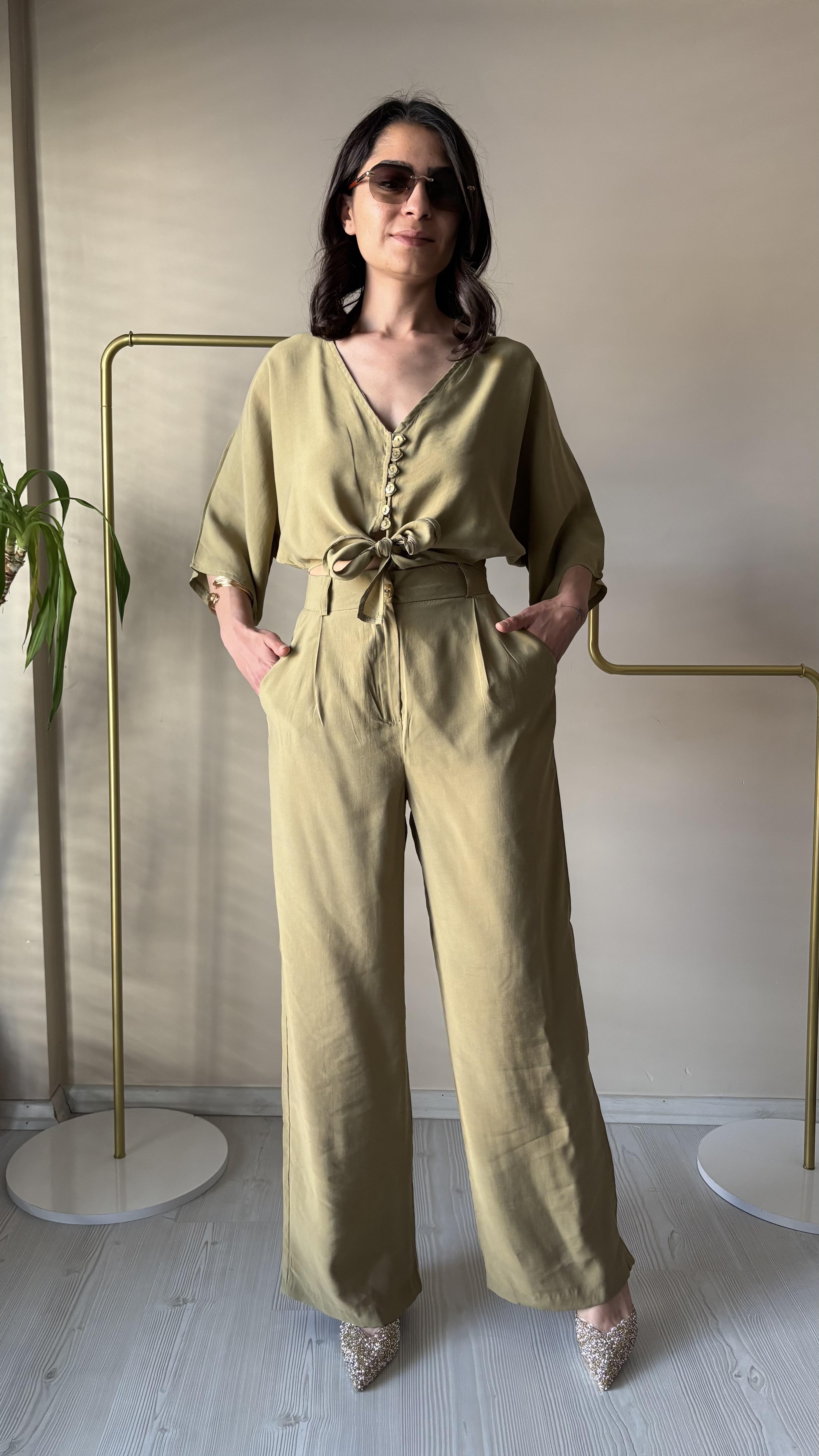 Olive yeşili Tensel Takım