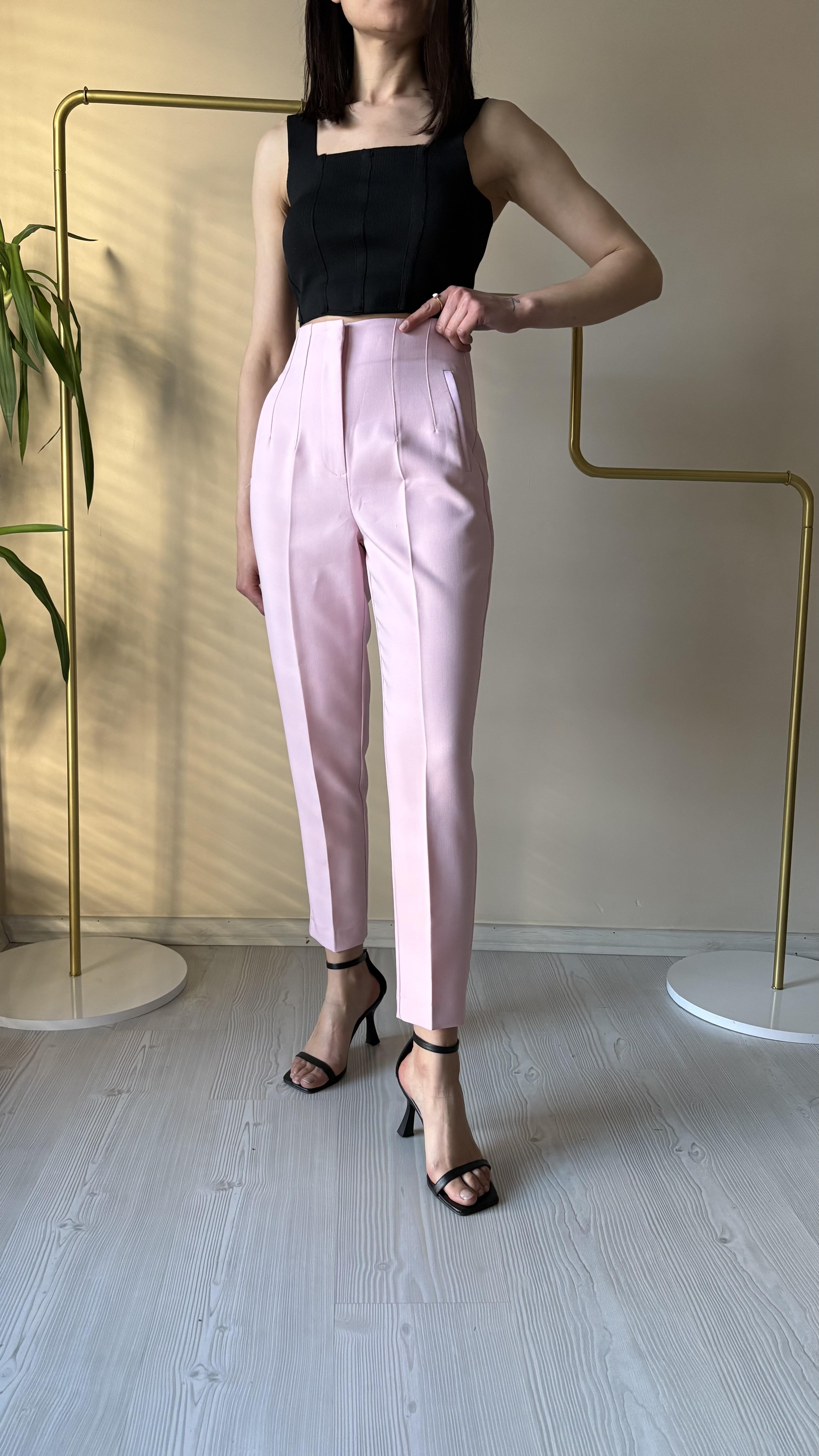 Pembe Dabıl Havuç Pantolon 