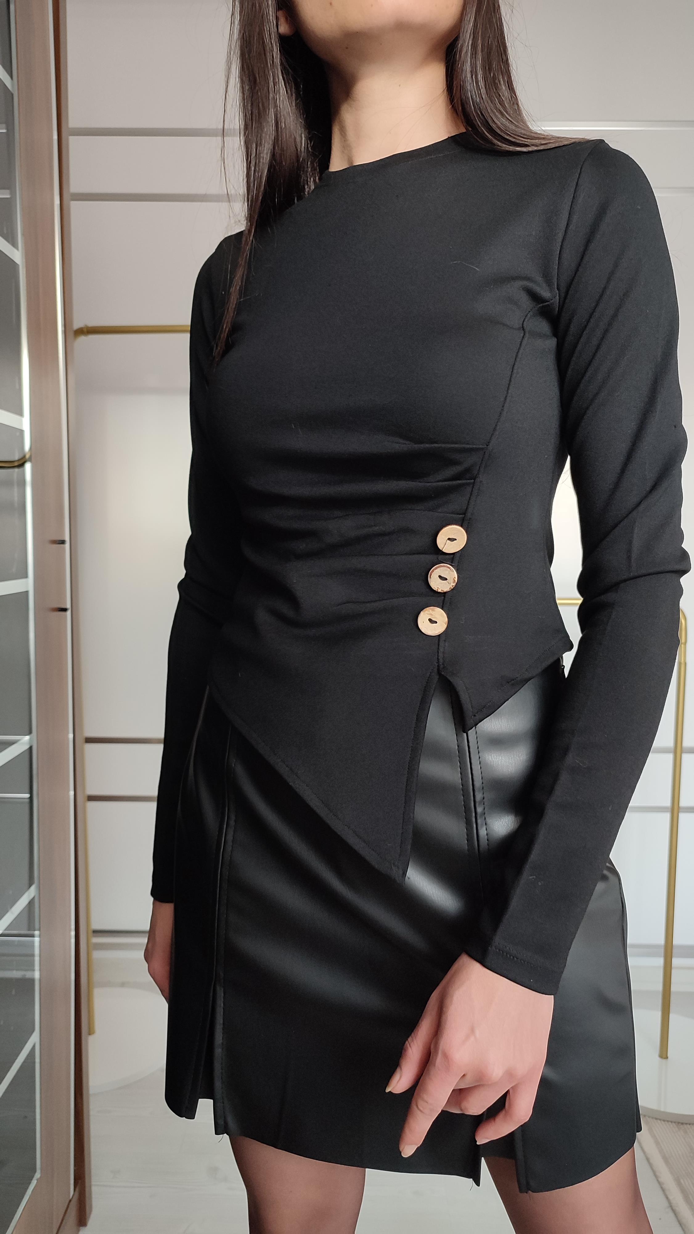 Siyah Çelik Asimetrik Body 