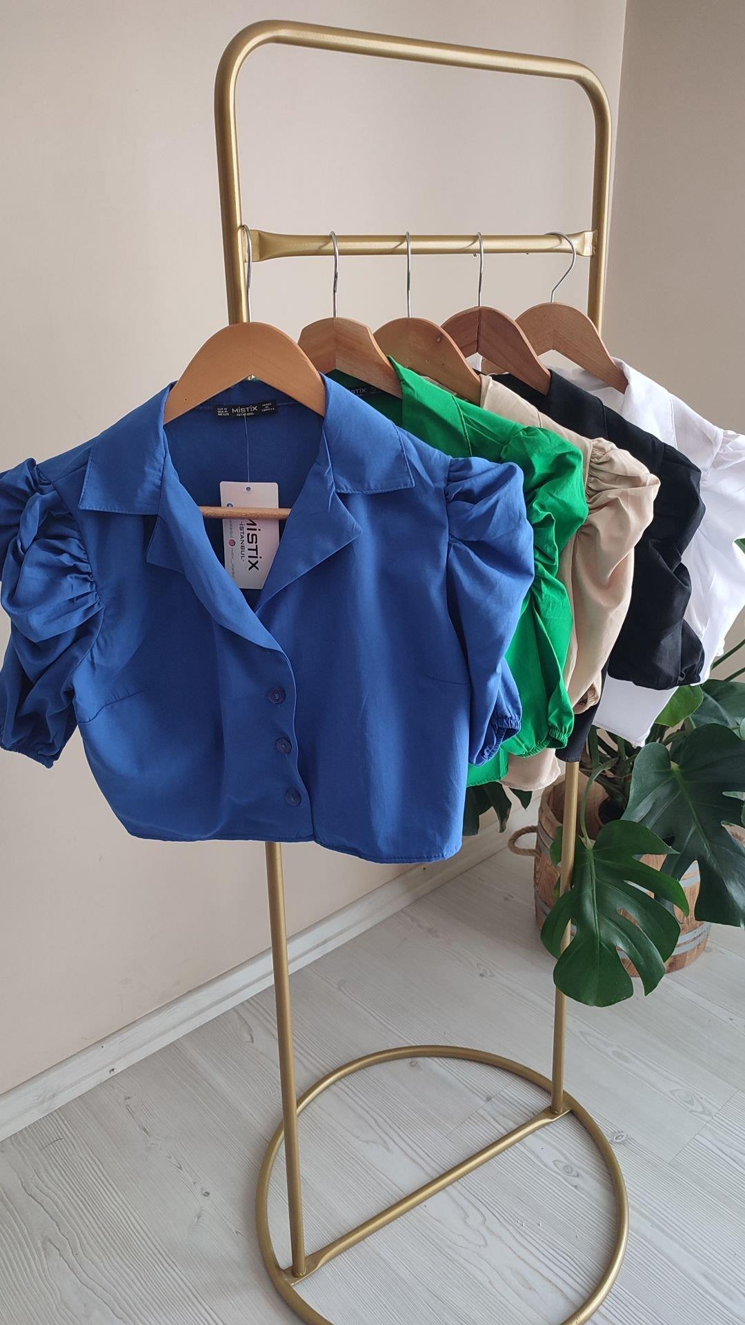 Balon kol crop gömlekler