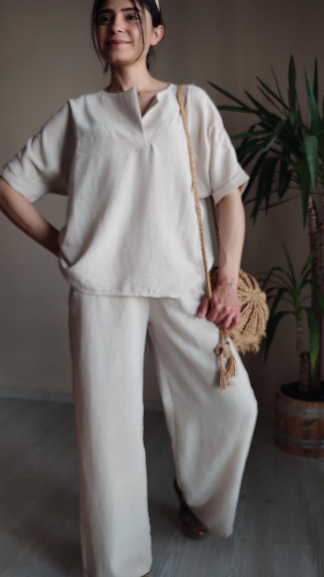 Ekru KETEN ikili Takım