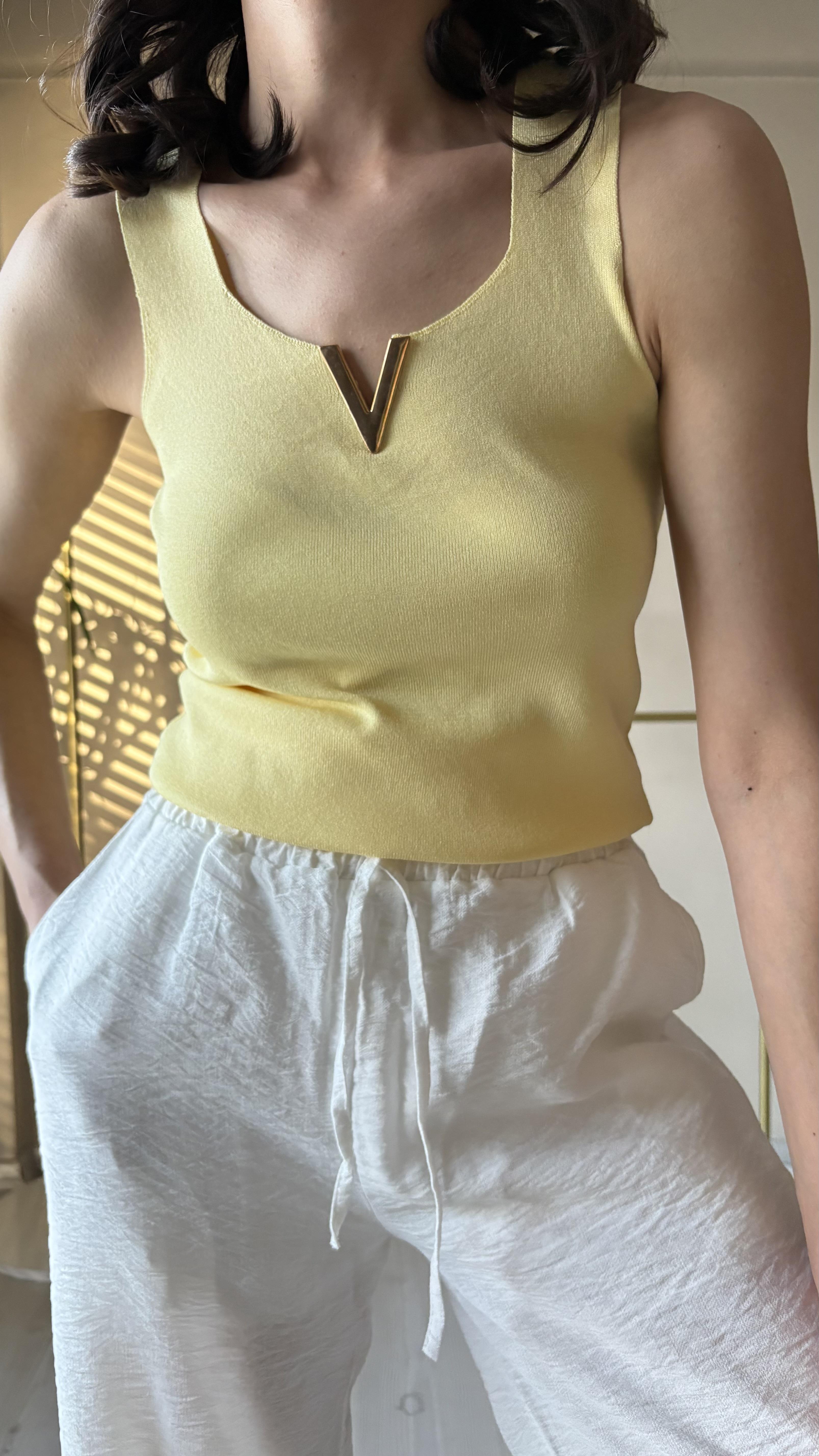 Gold Metal v yaka merserize Bluzlar