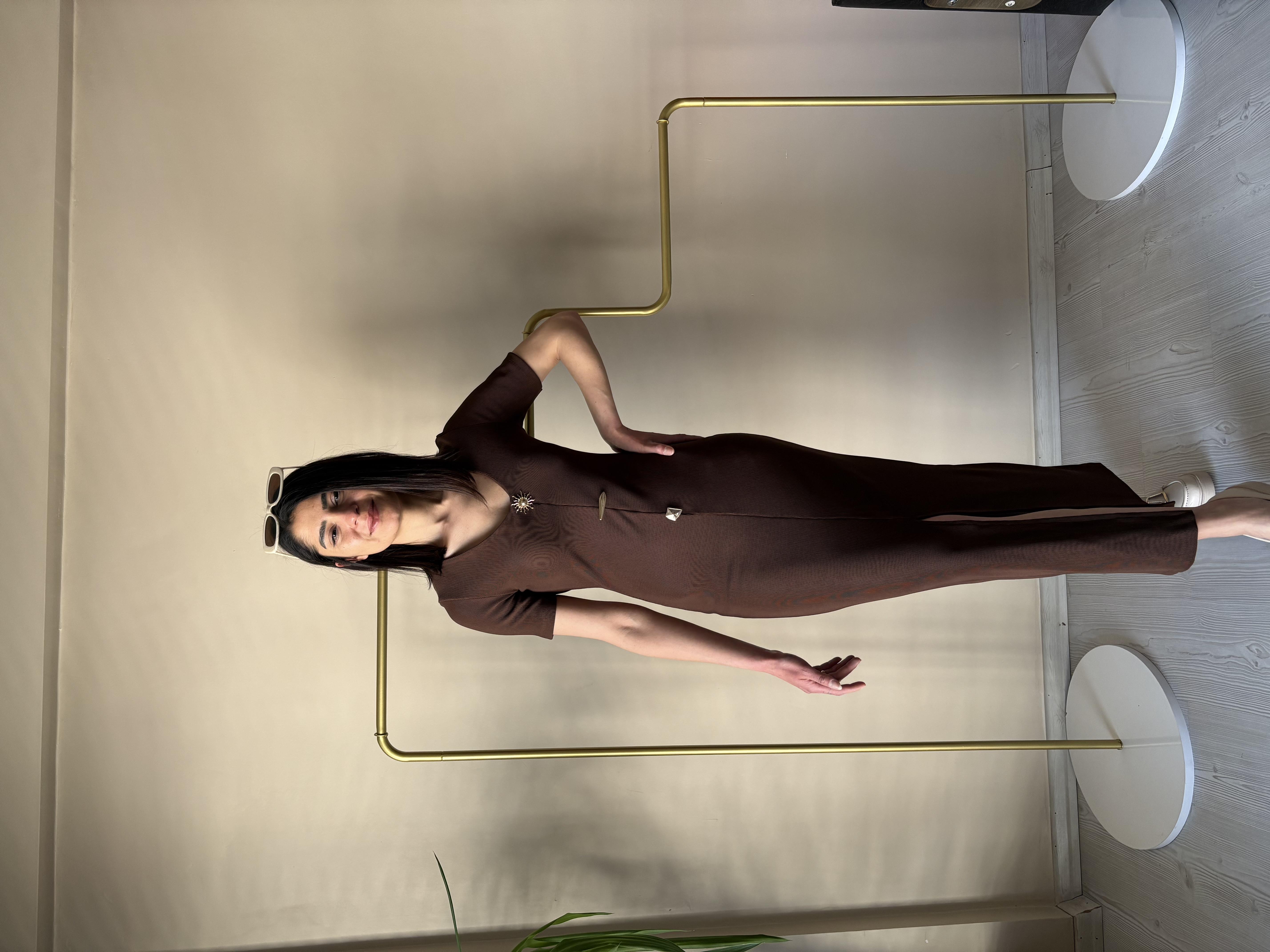 Kahve Ottoman Elbise 