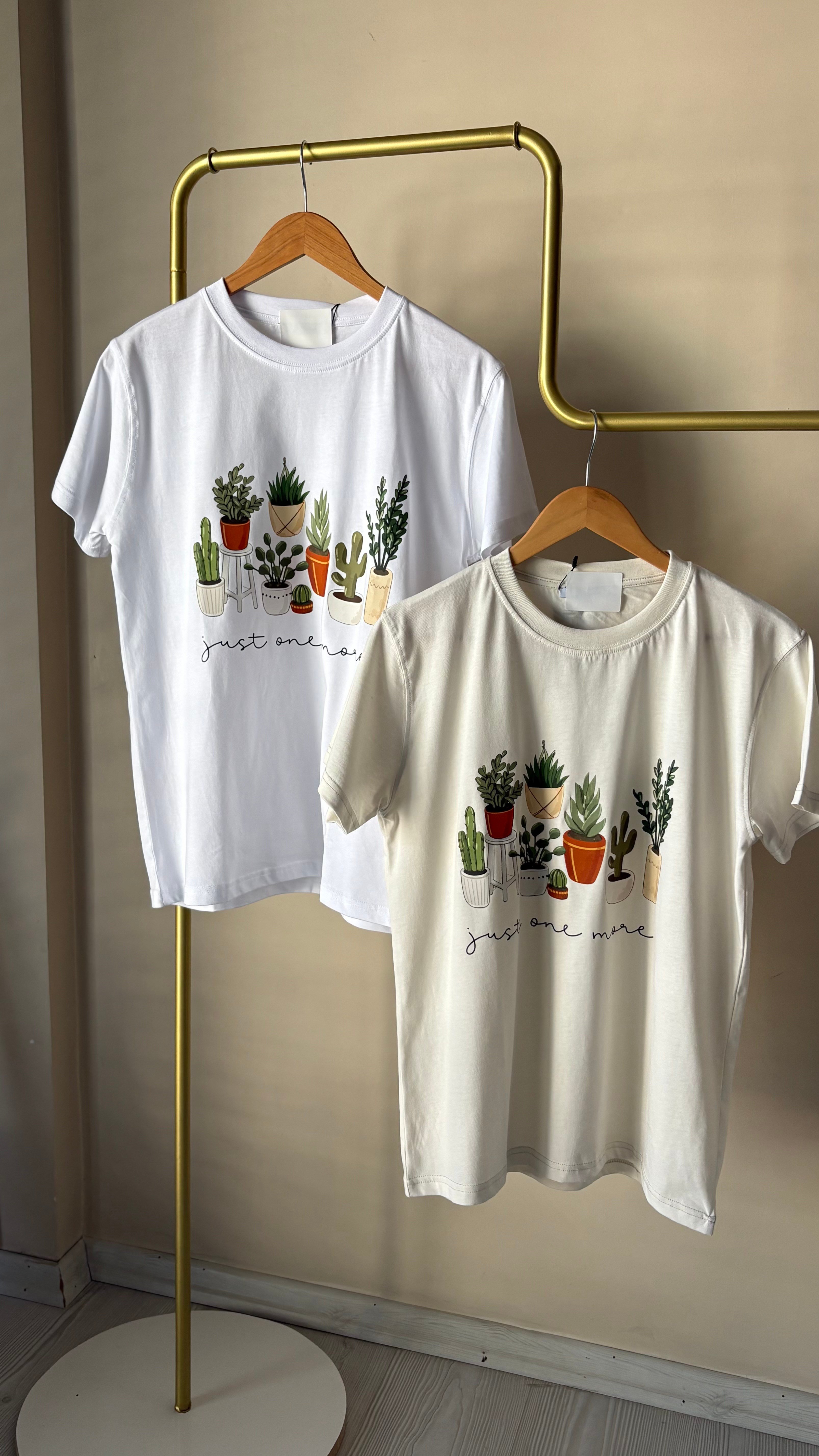 Kaktüs Baskılı Oversize Tşhırt 