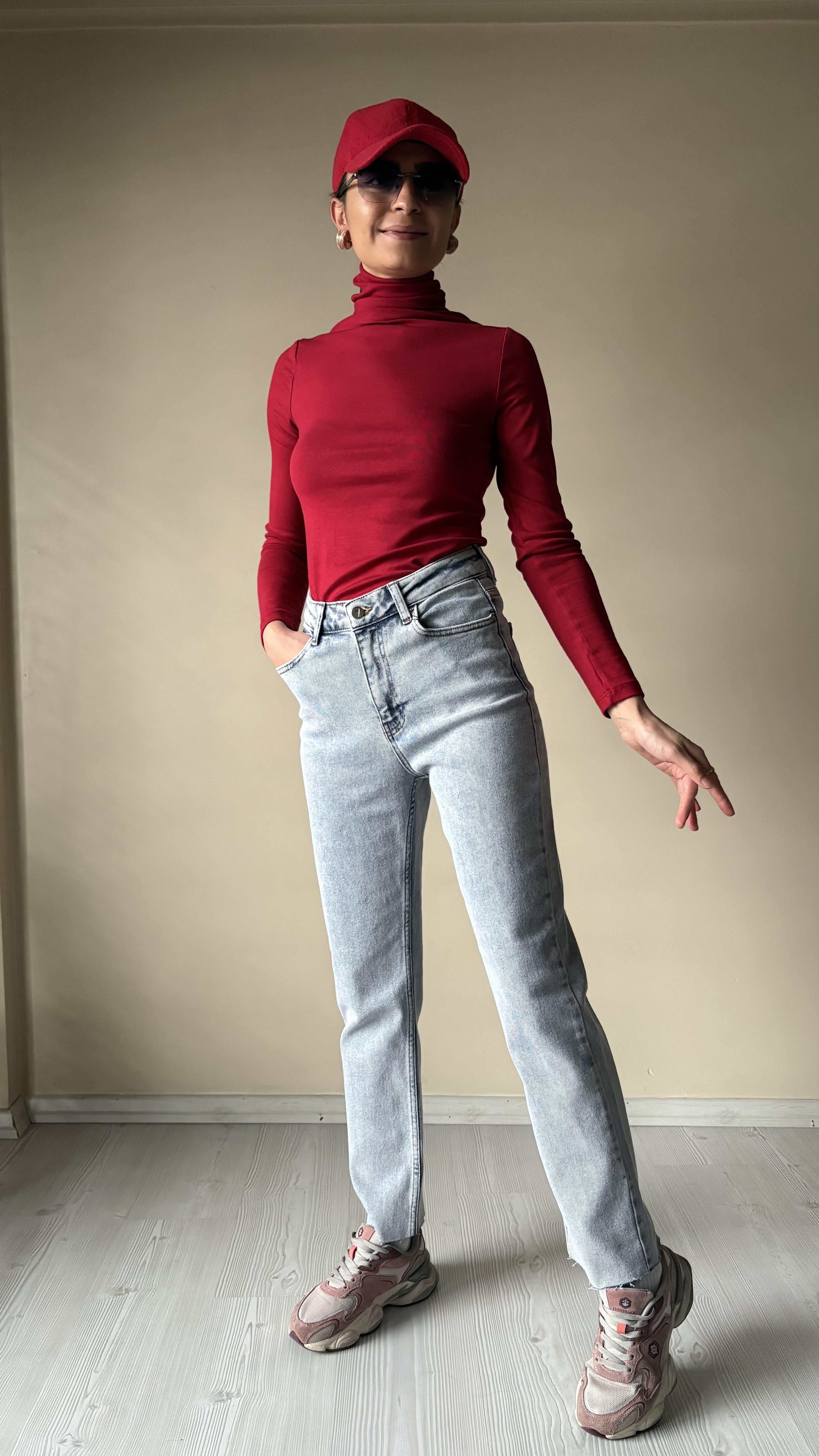 Kar yıkama X love lazer kesim paça slimmomfit jean