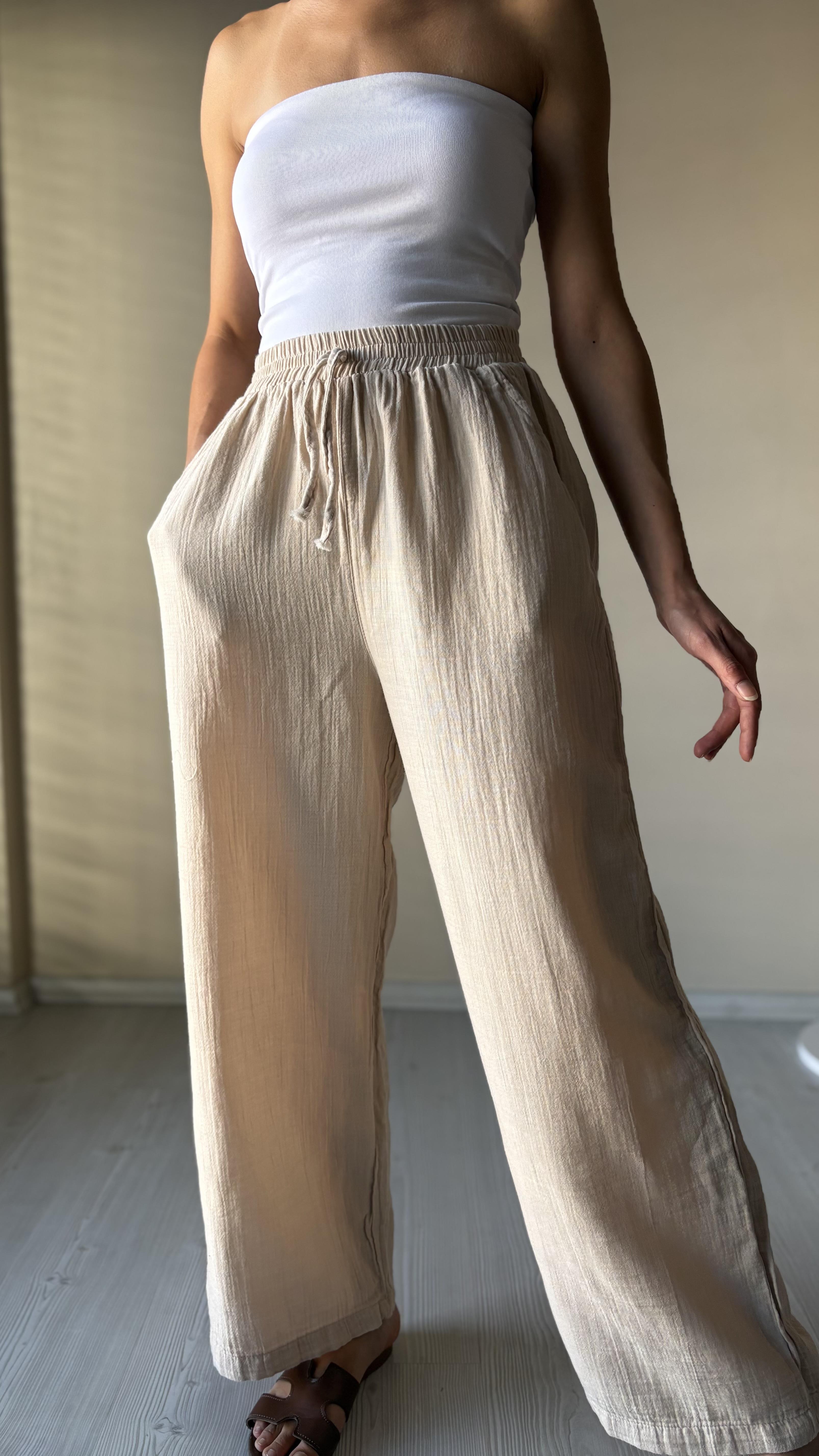 Müslin Palazzo Pantolonlar