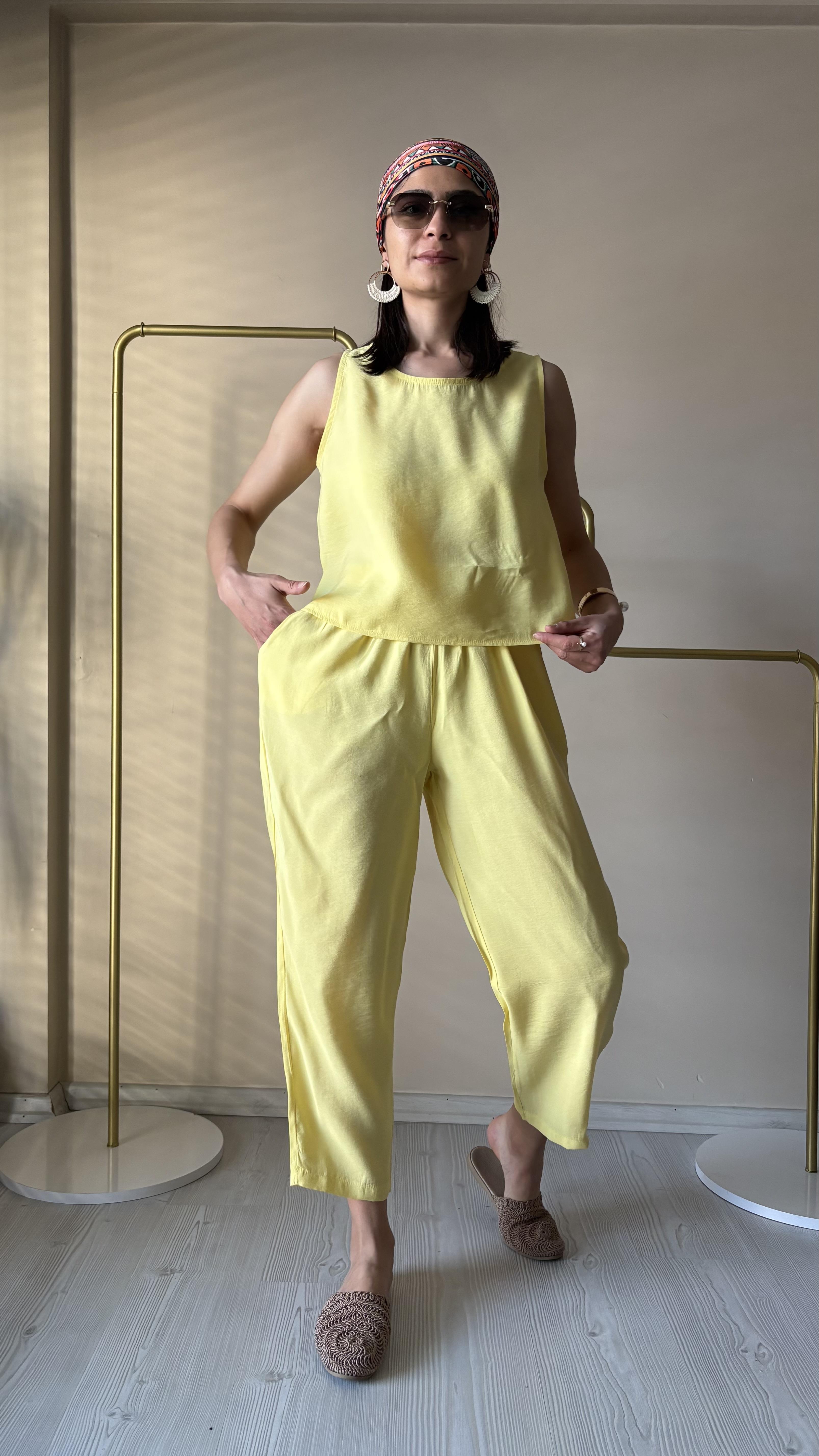 Sarı Kolsuz Tensel Takım
