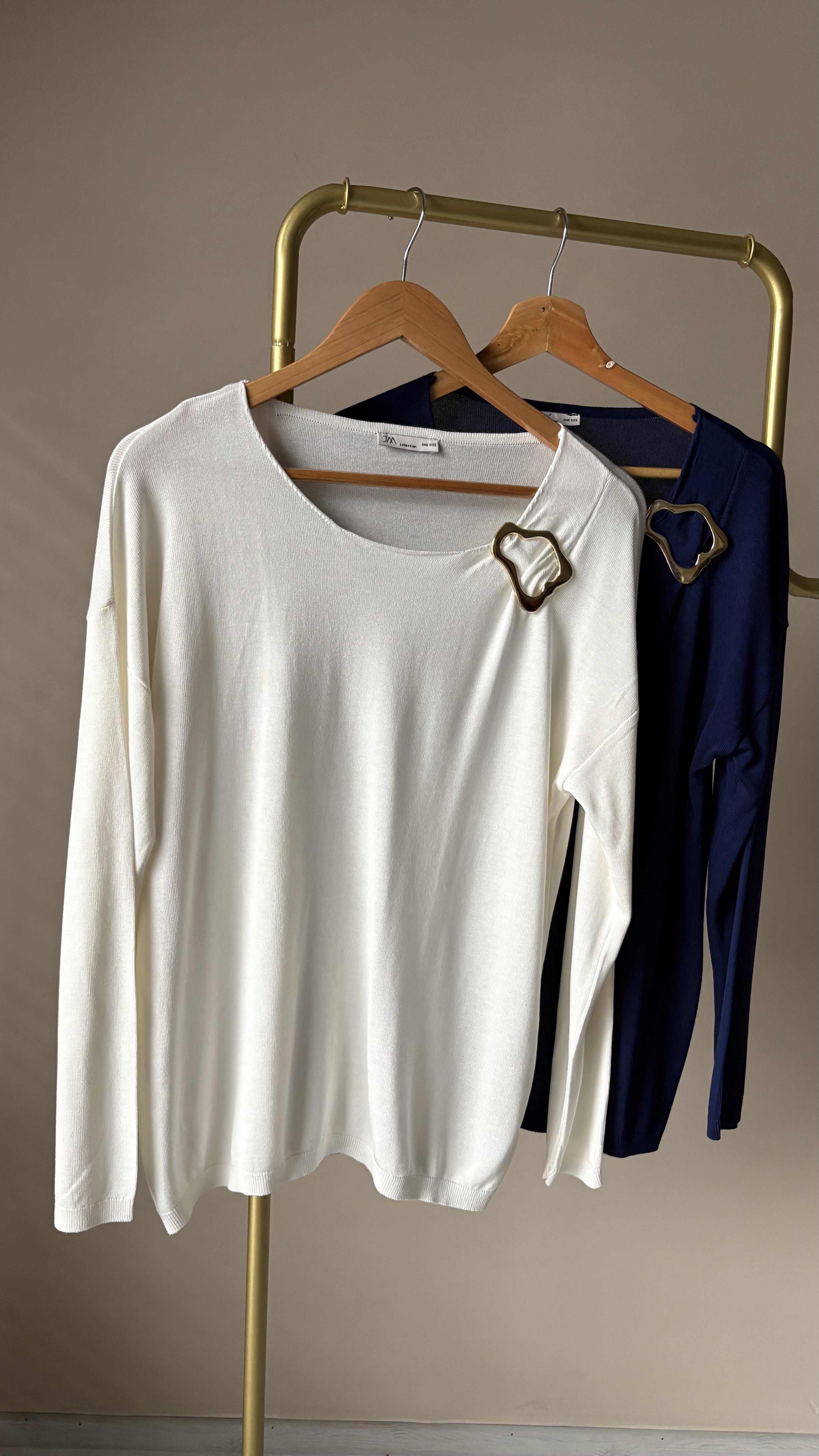 Yaka detaylı merserize Kazak