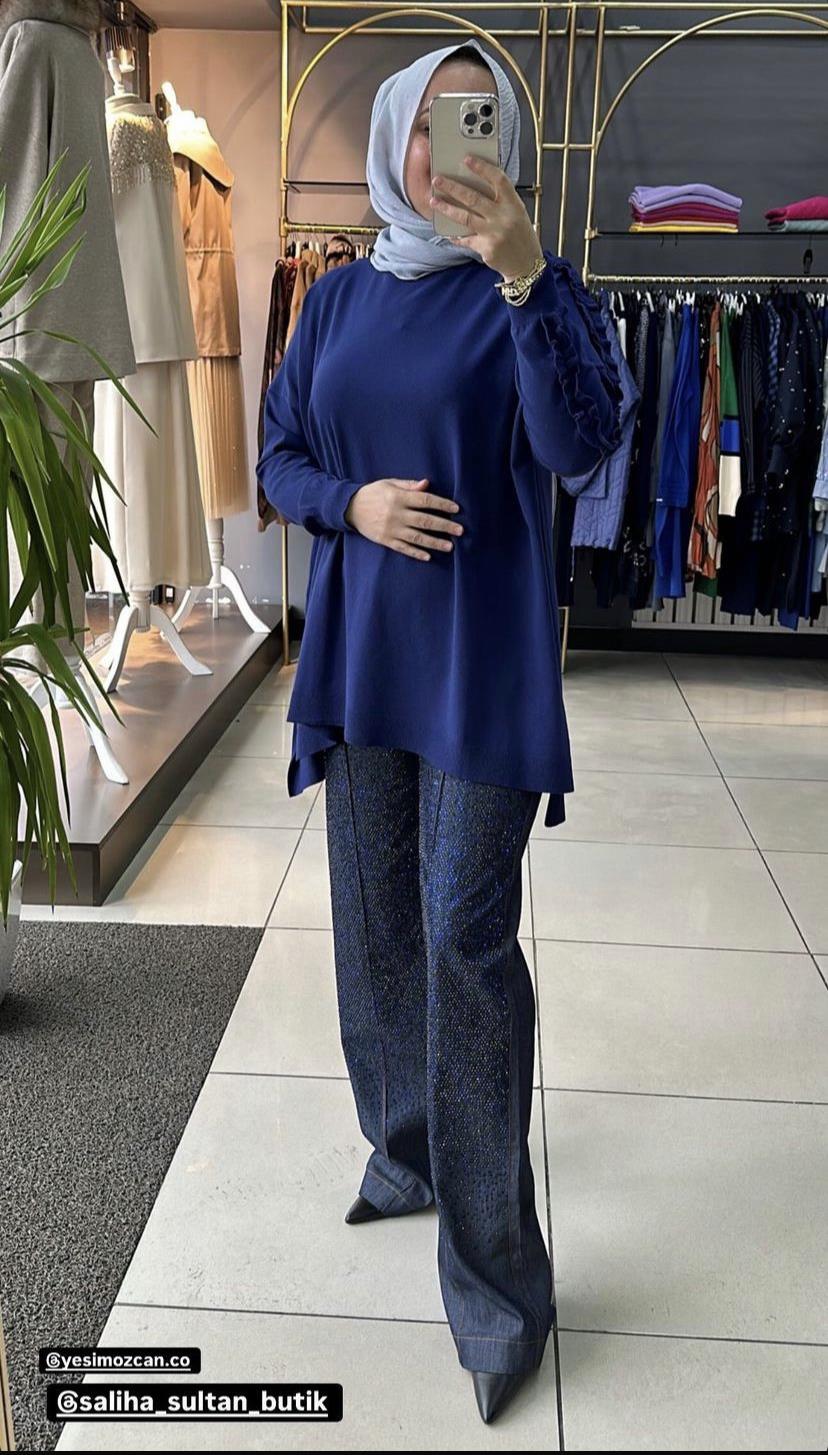 YEŞİM ÖZCAN TAŞLI PANTOLON