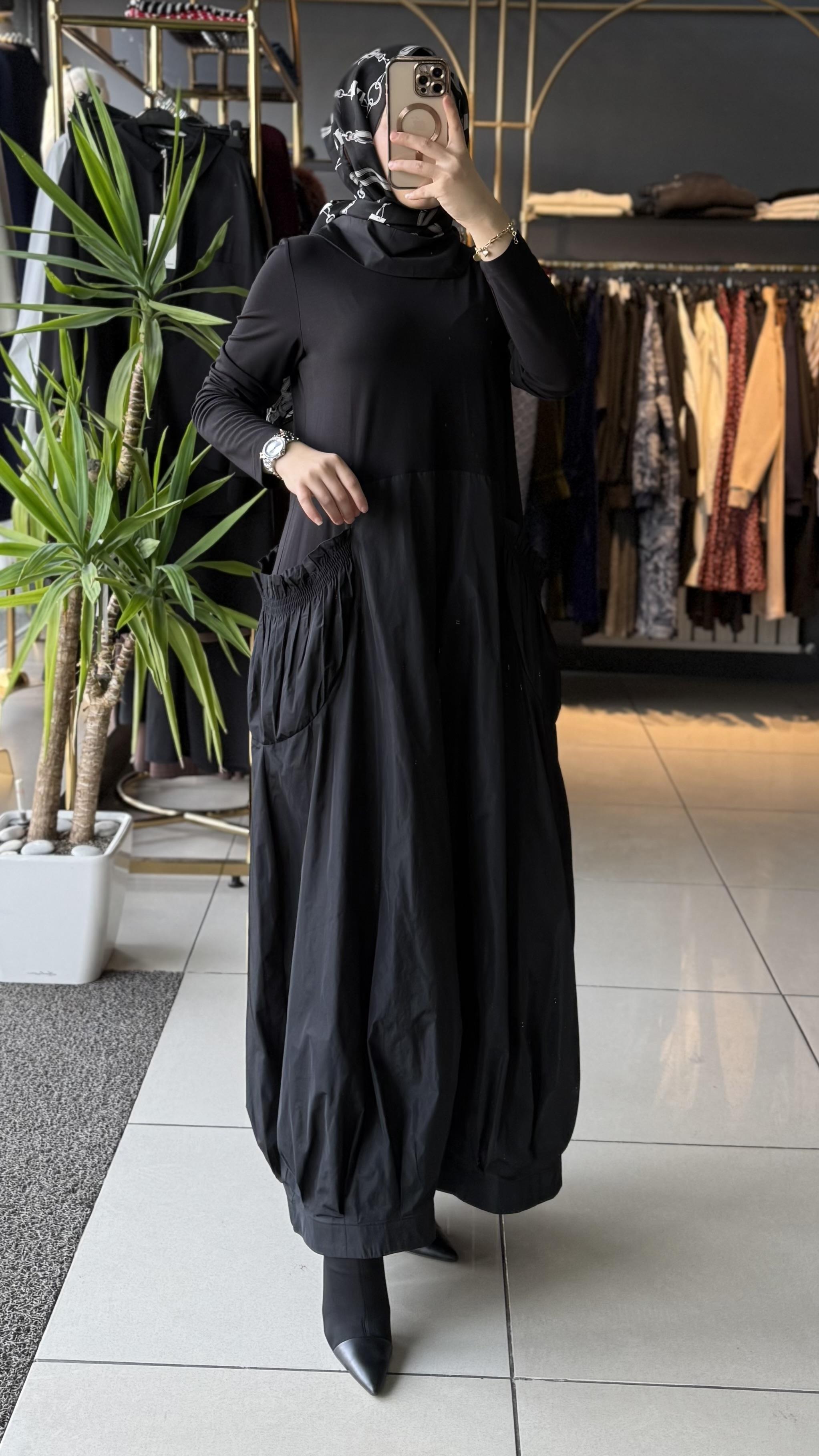 KAHMA ELBİSE SİYAH