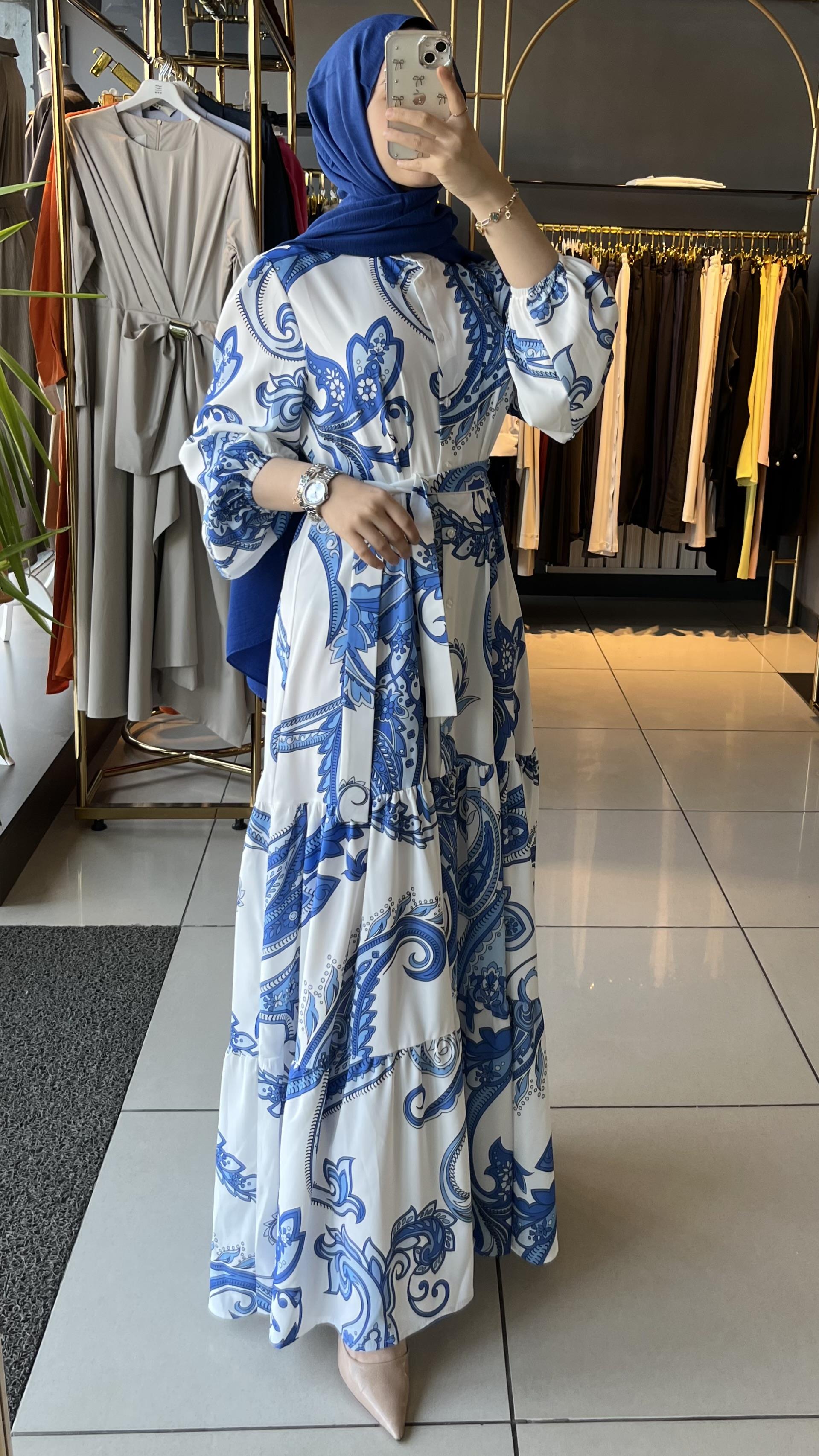 MERWİSH ELBİSE BEYAZ