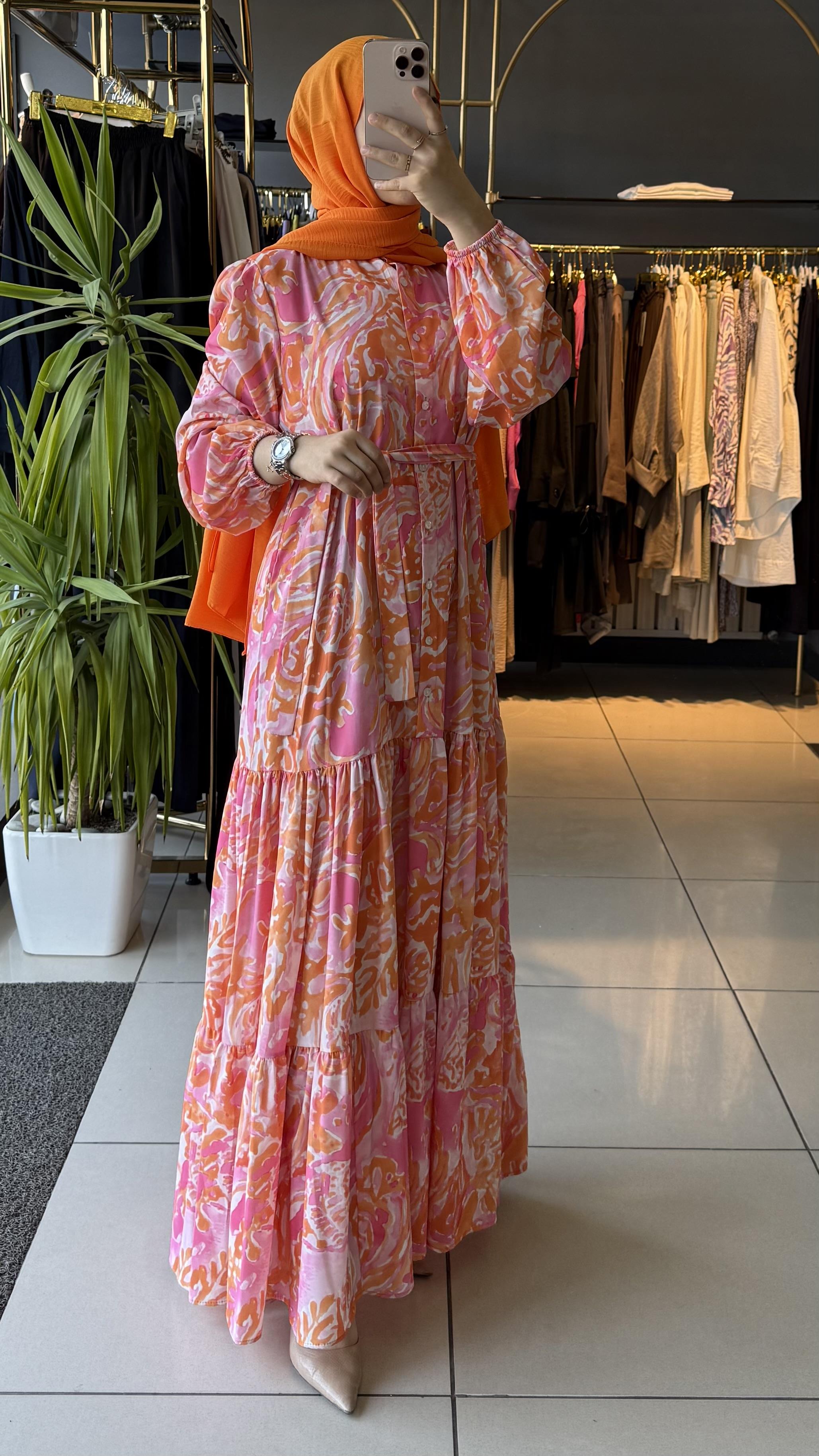 MERWİSH ELBİSE BEYAZ