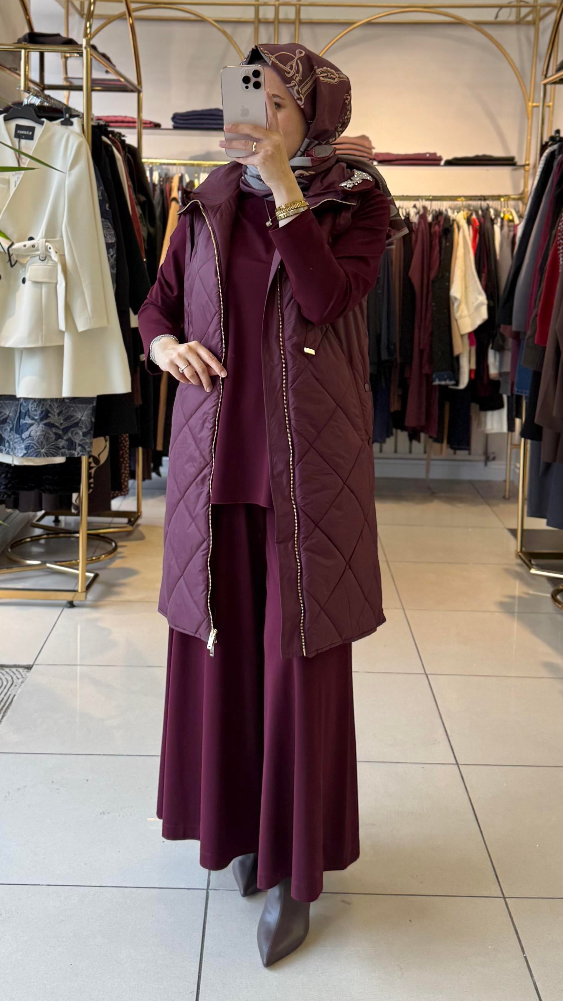 MİSSEMRAMİSS YELEK BORDO 