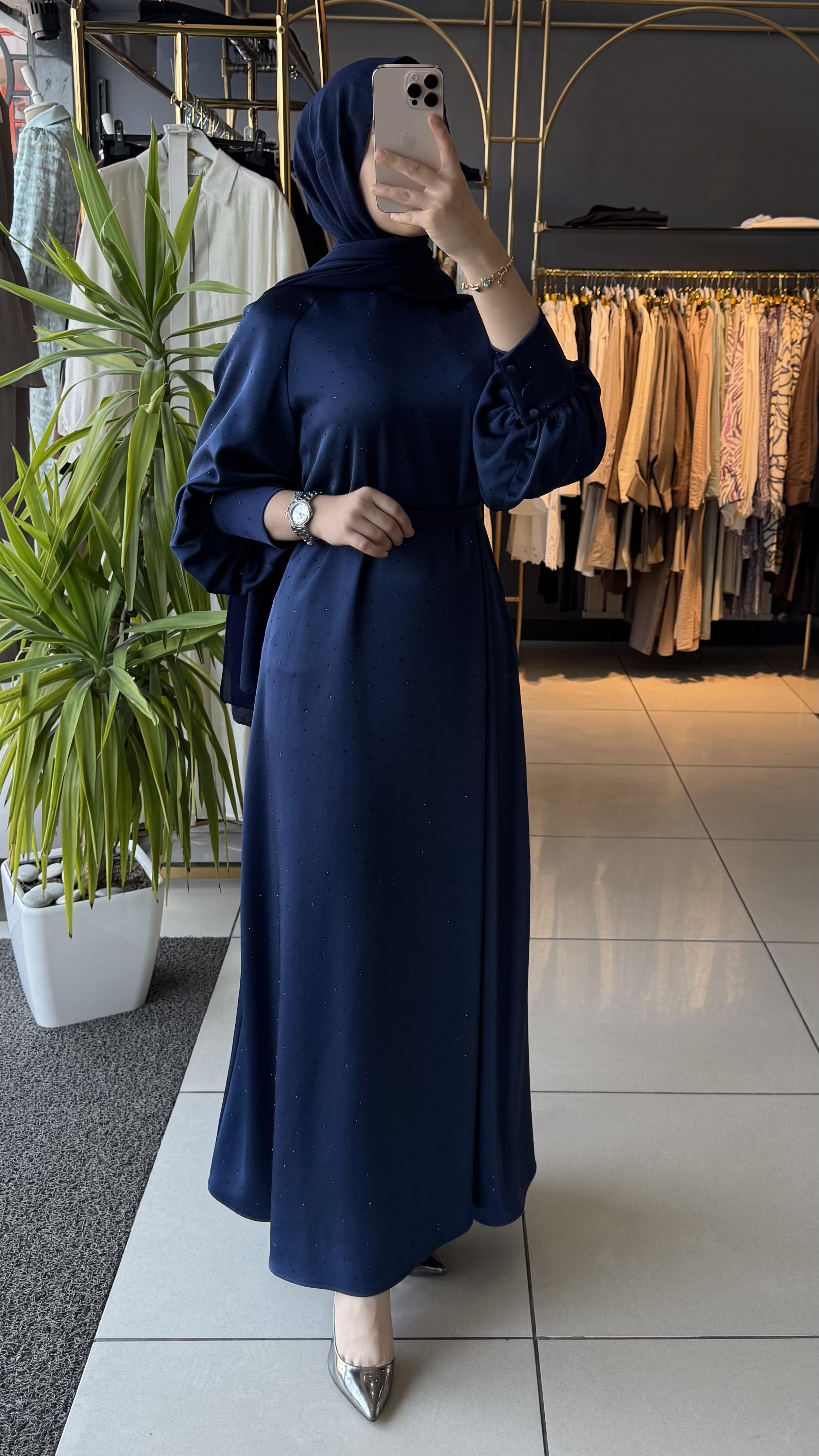 SENNA ELBİSE LACİVERT