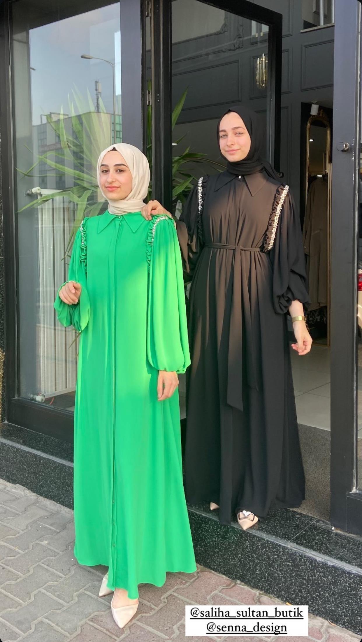 SENNA ELBİSE YEŞİL