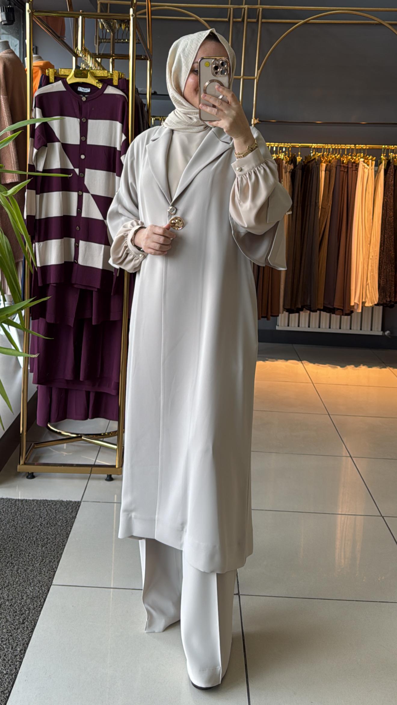 YEŞİM ÖZCAN PANTOLON TAŞ