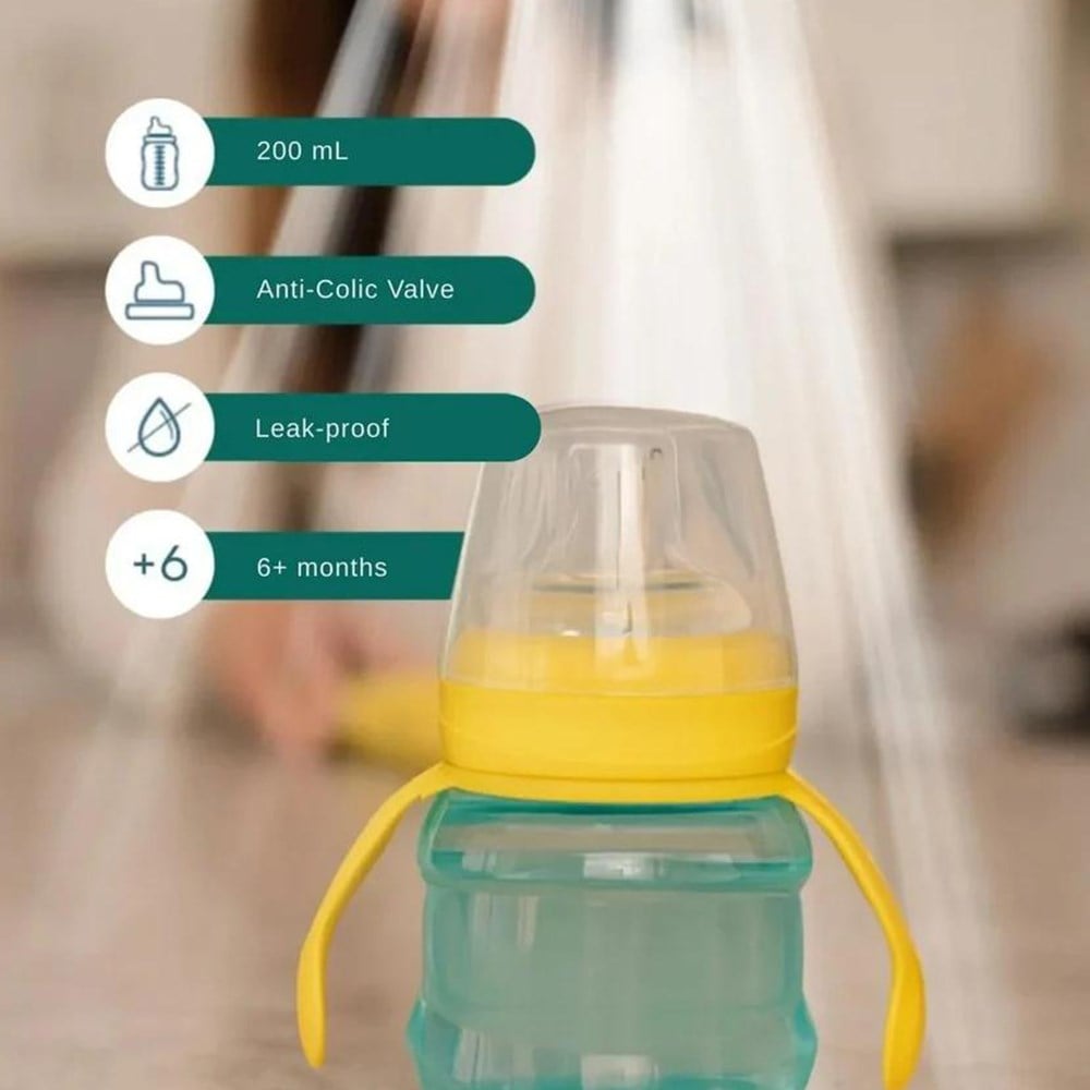 MOOMA Alştırma Bardağı 200 Ml Kindy 6+ ( Kanarya Sarısı )