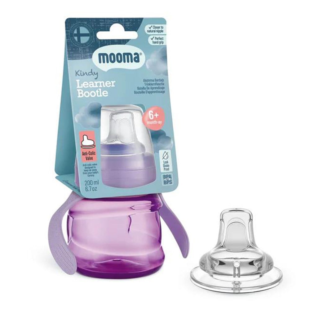 MOOMA Kindy Alştırma Bardağı 200 Ml 6+ ( Bebek Moru )
