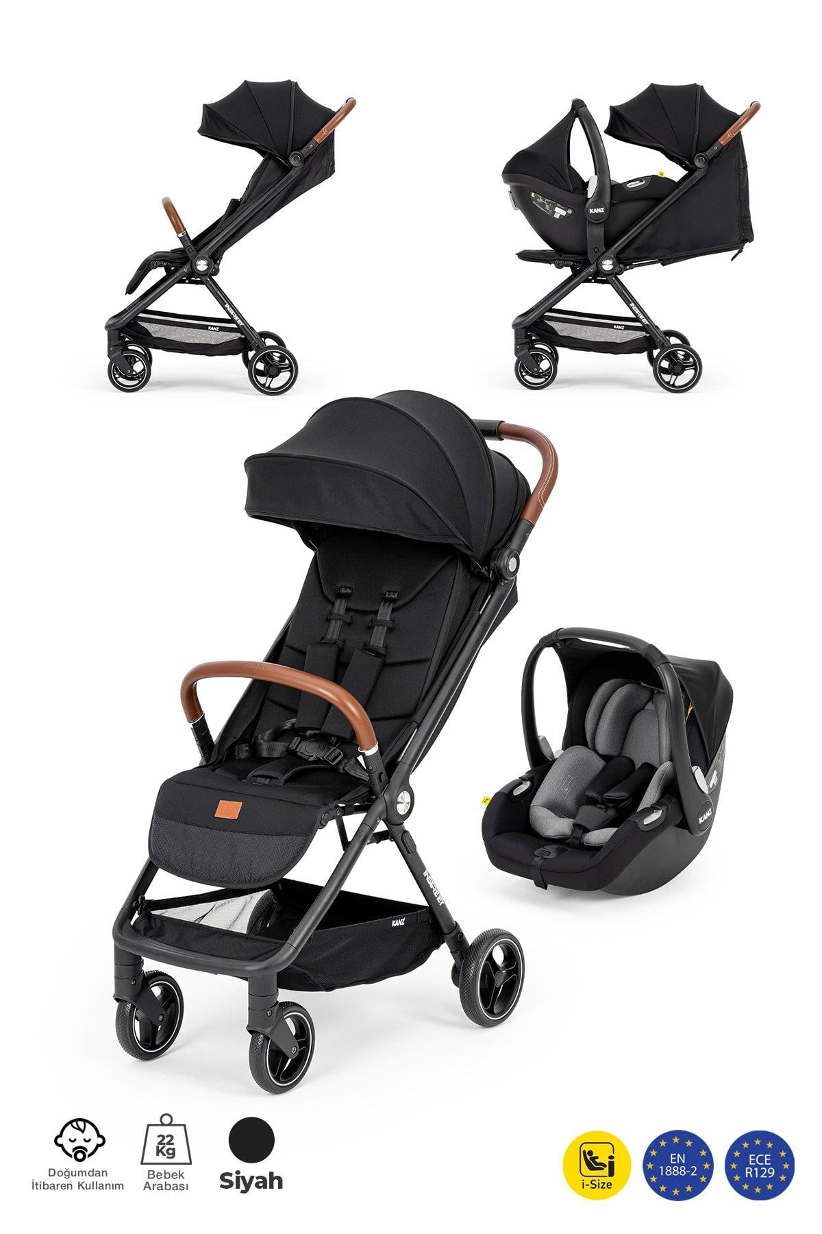 Kanz Instreet Autofold Travel Sistem Bebek Arabası Siyah