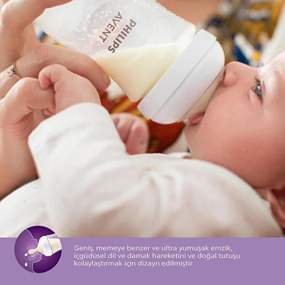 AVENT 2 li Doğal Tepkili Biberon Emziği 6+Ay No:6