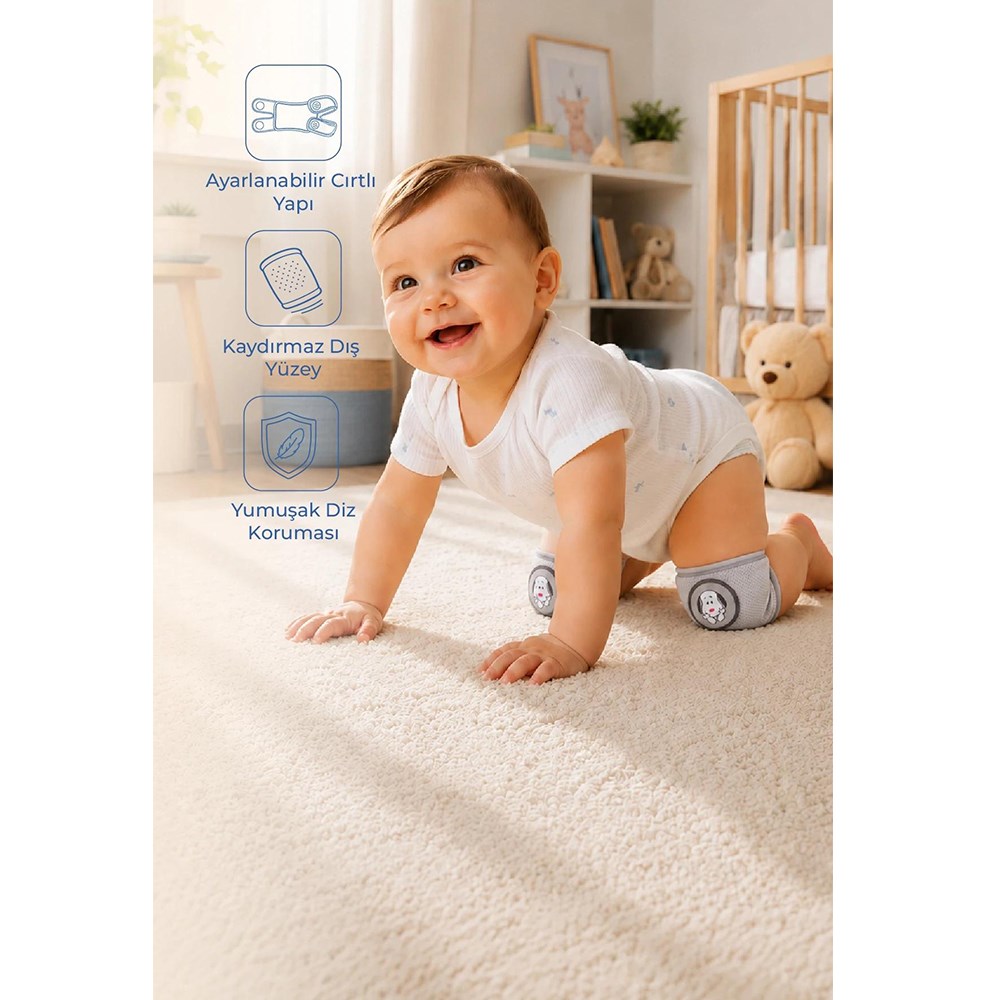 Babyjem Bebek Cırtlı Emekleme Dizliği