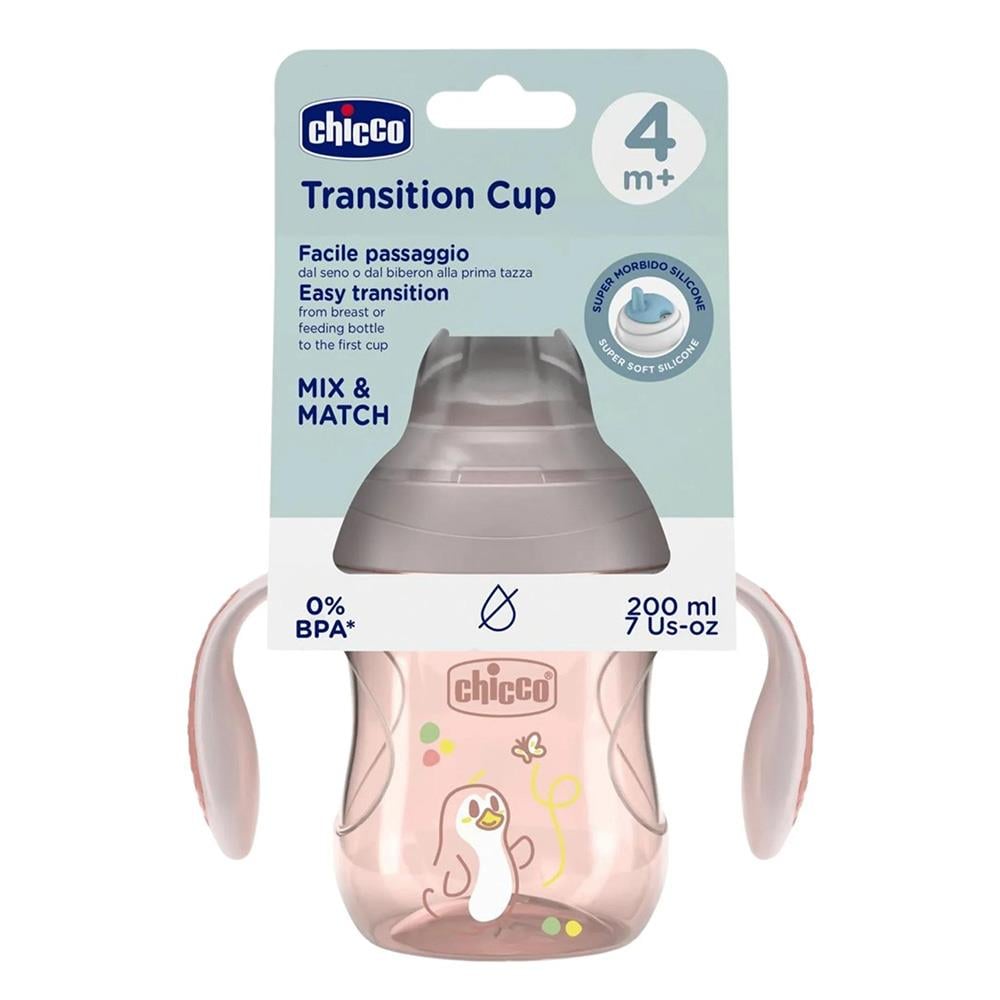 CHİCCO Yumuşak Uçlu Geçiş Bardağı ( 4+ Ay )