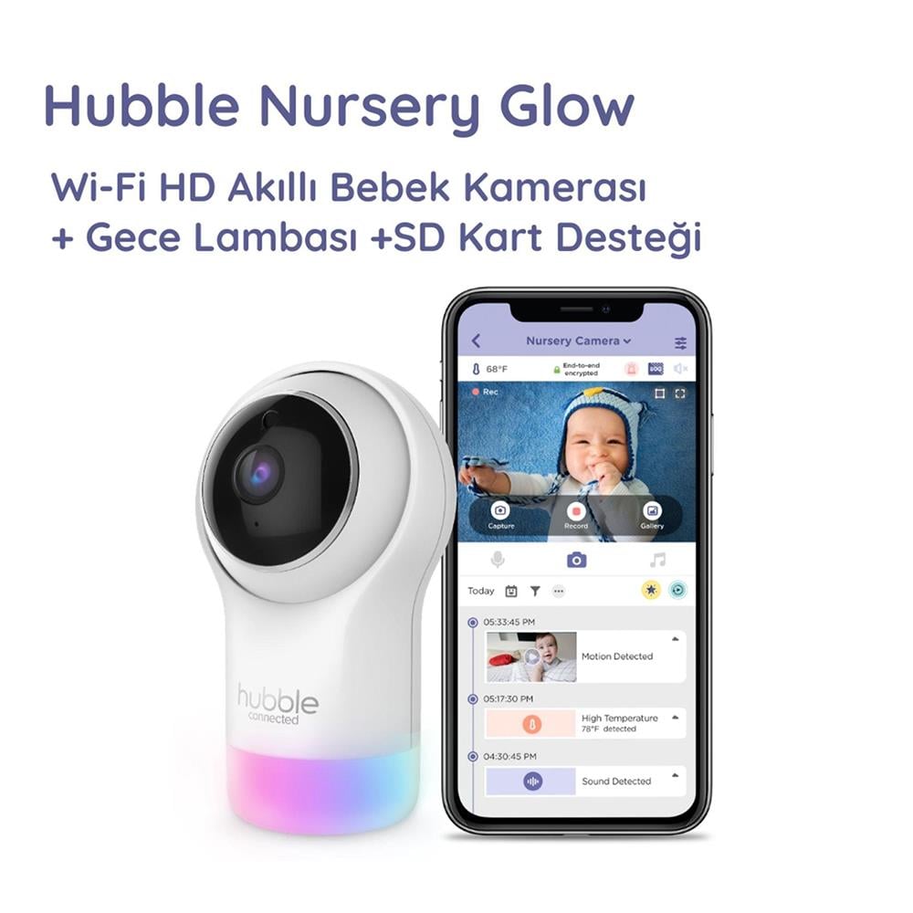 Hubble Glow Fuul HD Wifi Bebek Kamerası