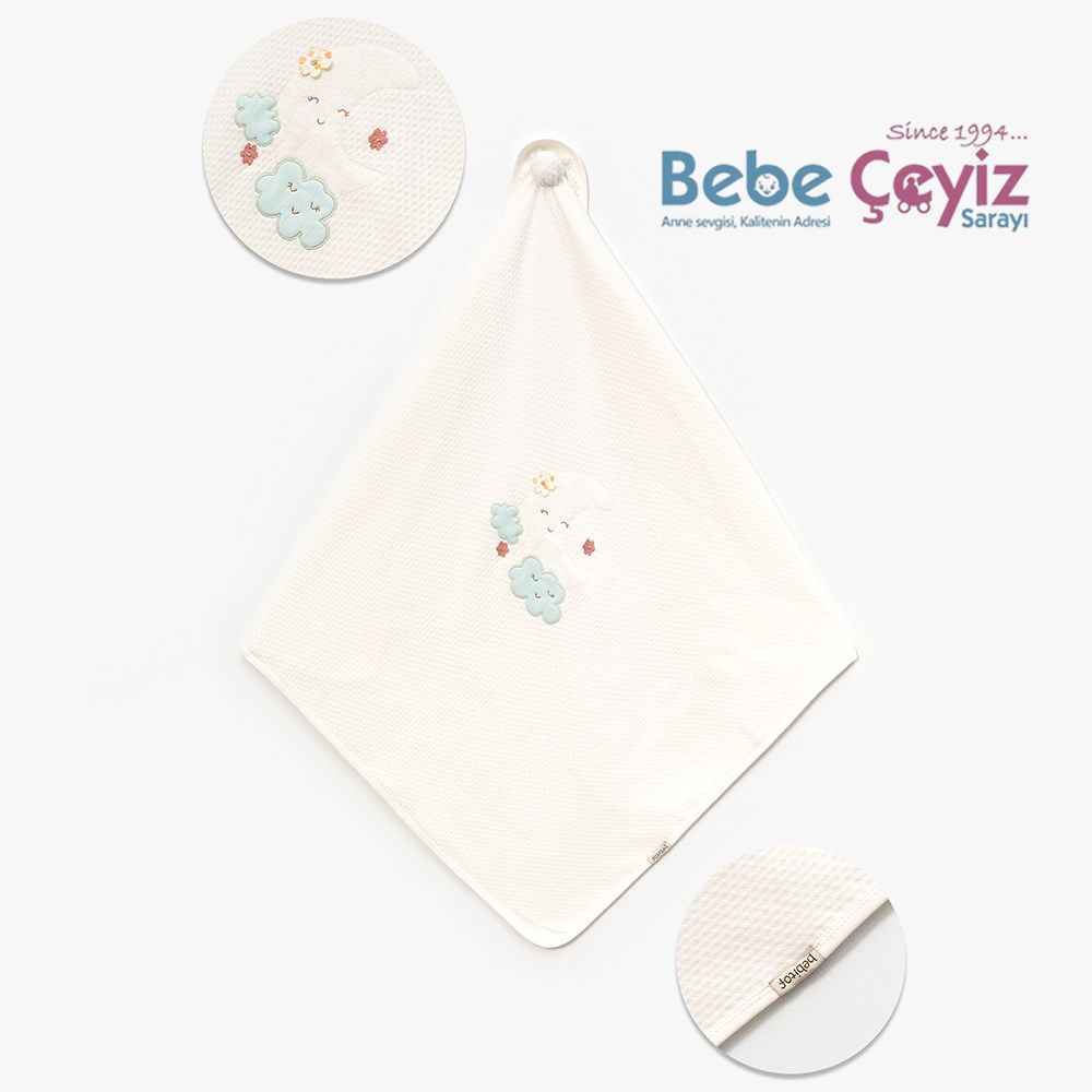 BEBİTOF Aybalam Kapitone Battaniye ( Mint )