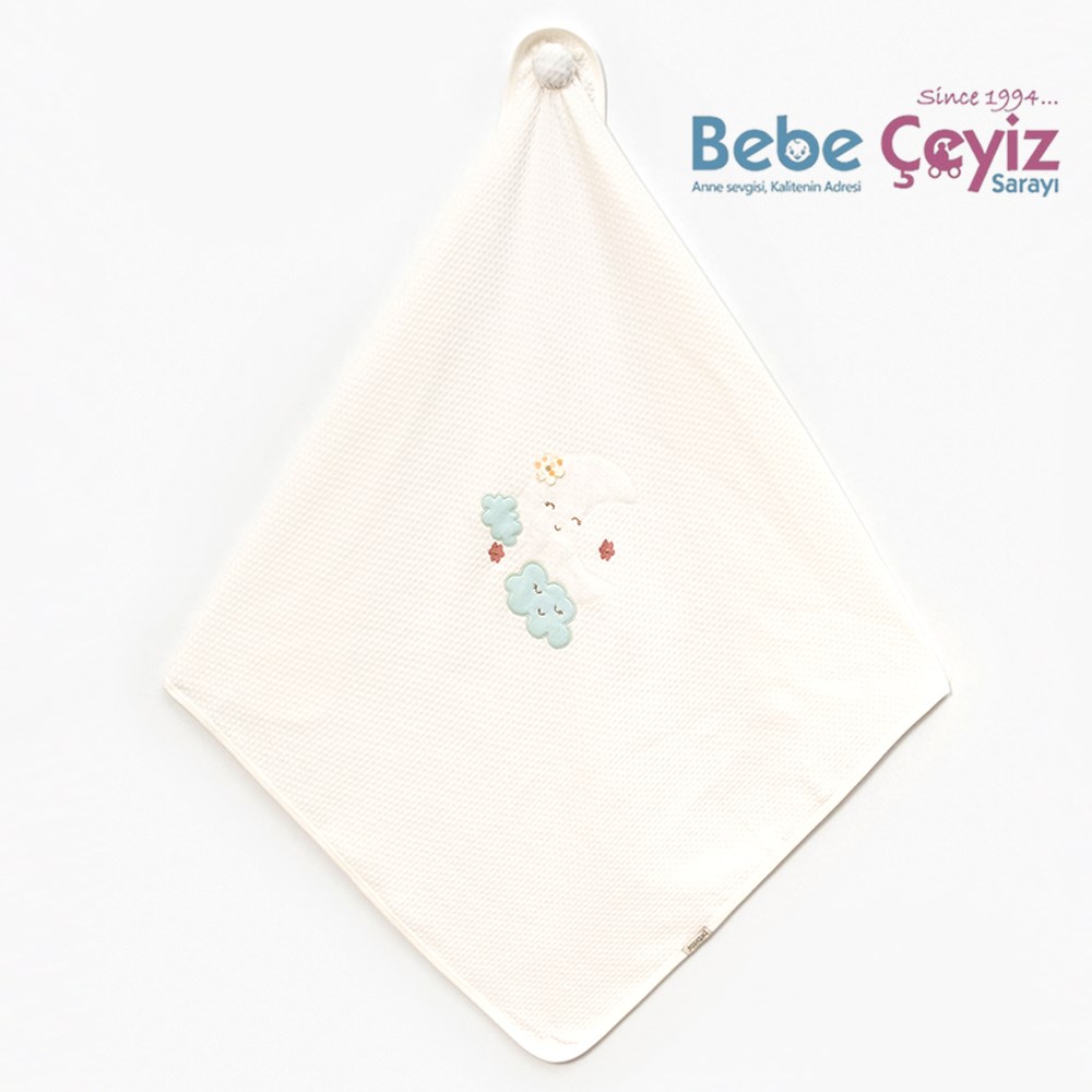 BEBİTOF Aybalam Kapitone Battaniye ( Mint )