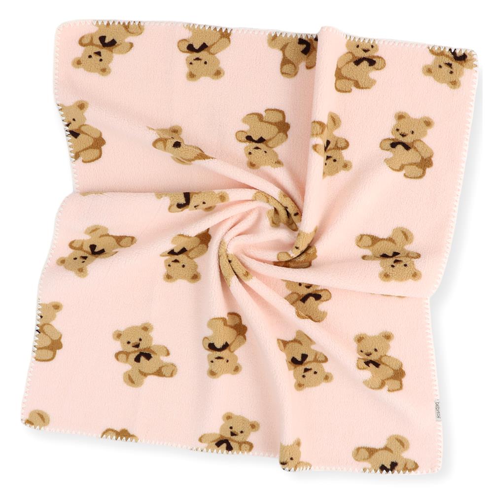 BEBİTOF Ayı Desenli Velsoft Battaniye