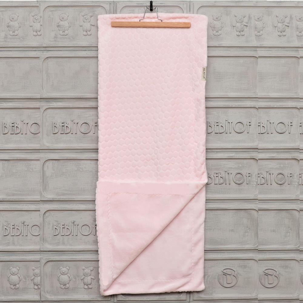 Bebitof Kabartmalı Velboa Battaniye (Pembe/0-Ay+)