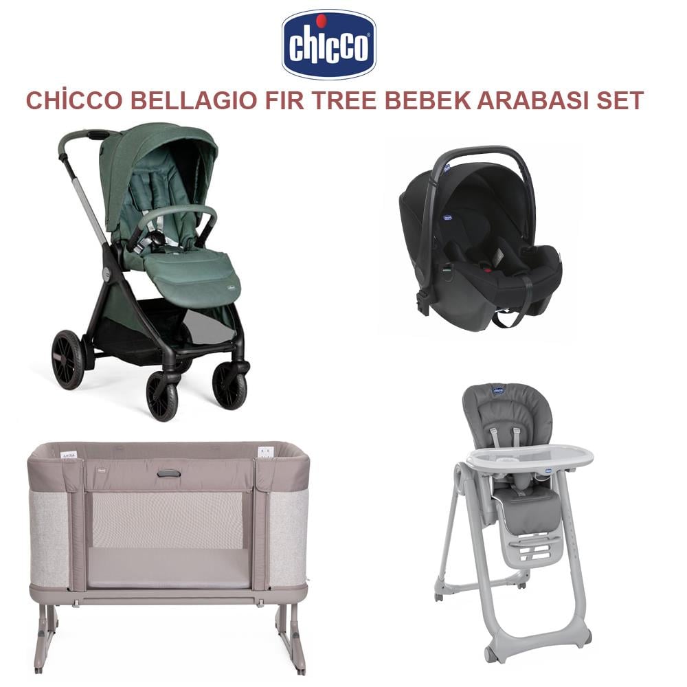 Bellagıo Fır Tree +  Polly Magic Dark Grey + Korry Essential Syah + Next2me Forever Cosleeping Cot Almond