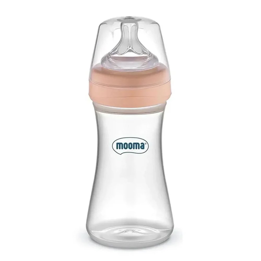 MOOMA Kindy Biberon Orta Akış Gül 250 ML ( 6-18 Ay )