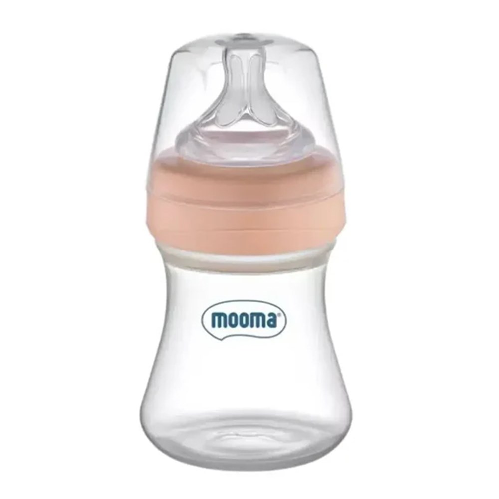 MOOMA Kindy Biberon Yavaş Akış 150 ML Gül ( 0-6 Ay )