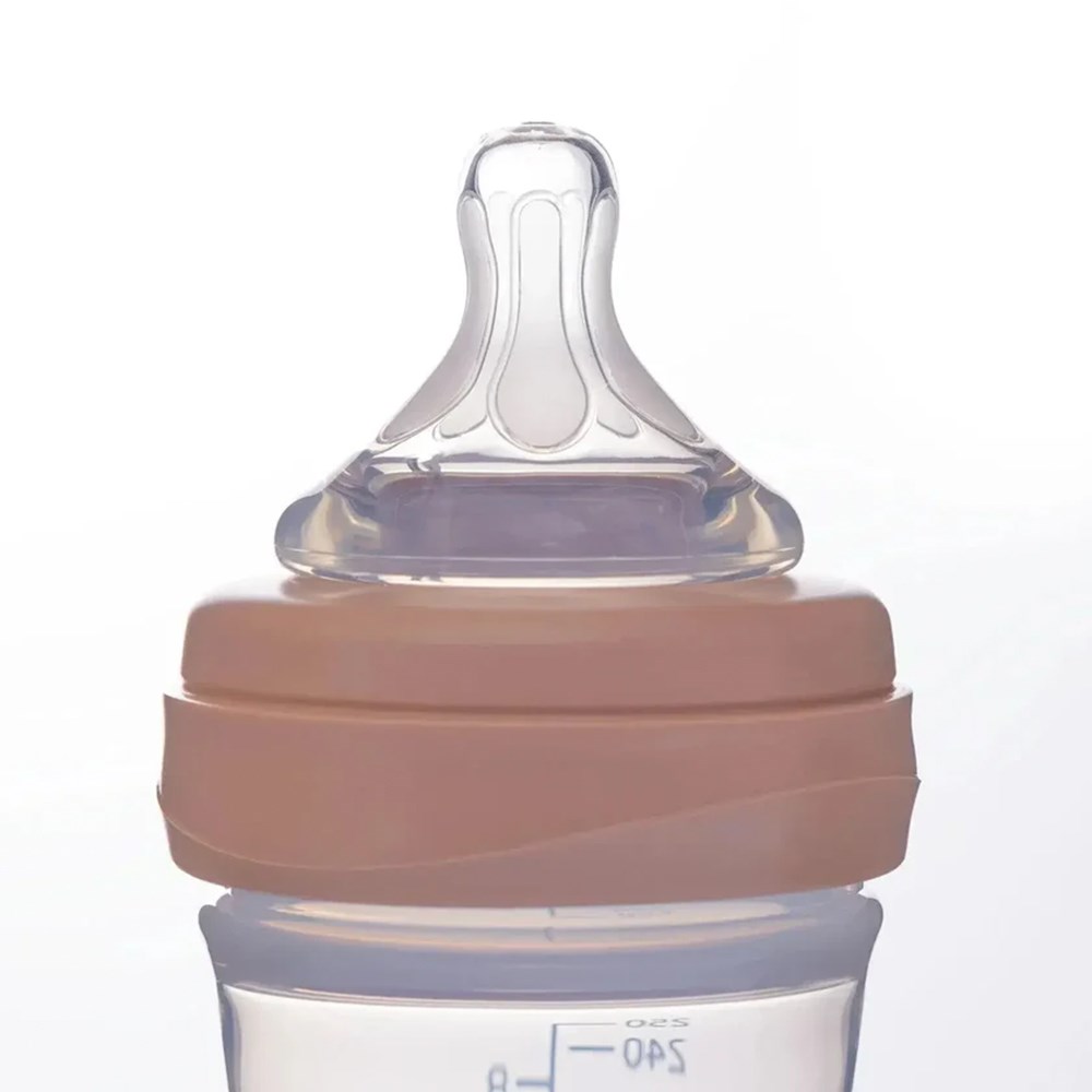 MOOMA Kindy Biberon Orta Akış Gül 250 ML ( 6-18 Ay )