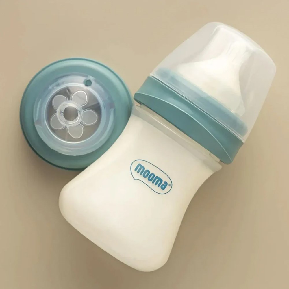 MOOMA Kindy Biberon Yavaş Akış 150 ML Mavi ( 0-6 Ay ) 